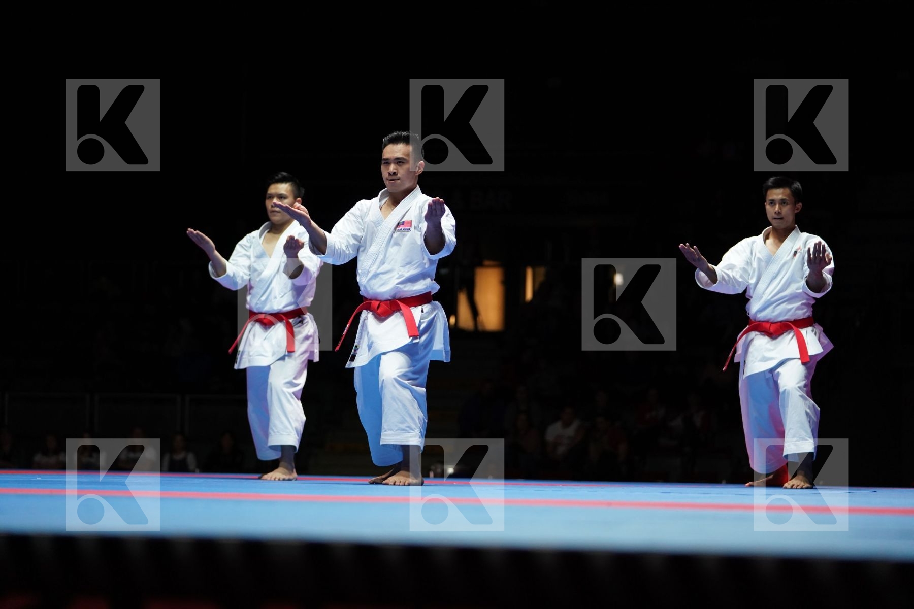 MALAYSIA (HOE, LEONG, OH THENG WEI) in Senior Team Male Kata - Gold bout