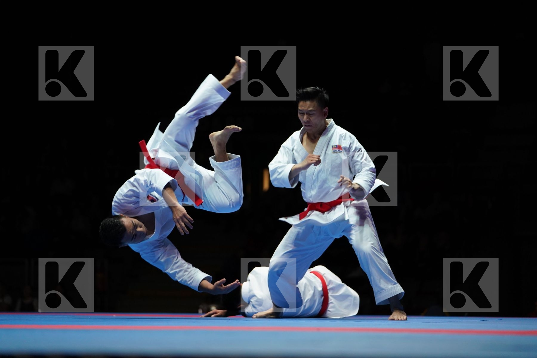 MALAYSIA (HOE, LEONG, OH THENG WEI) in Senior Team Male Kata - Gold bout