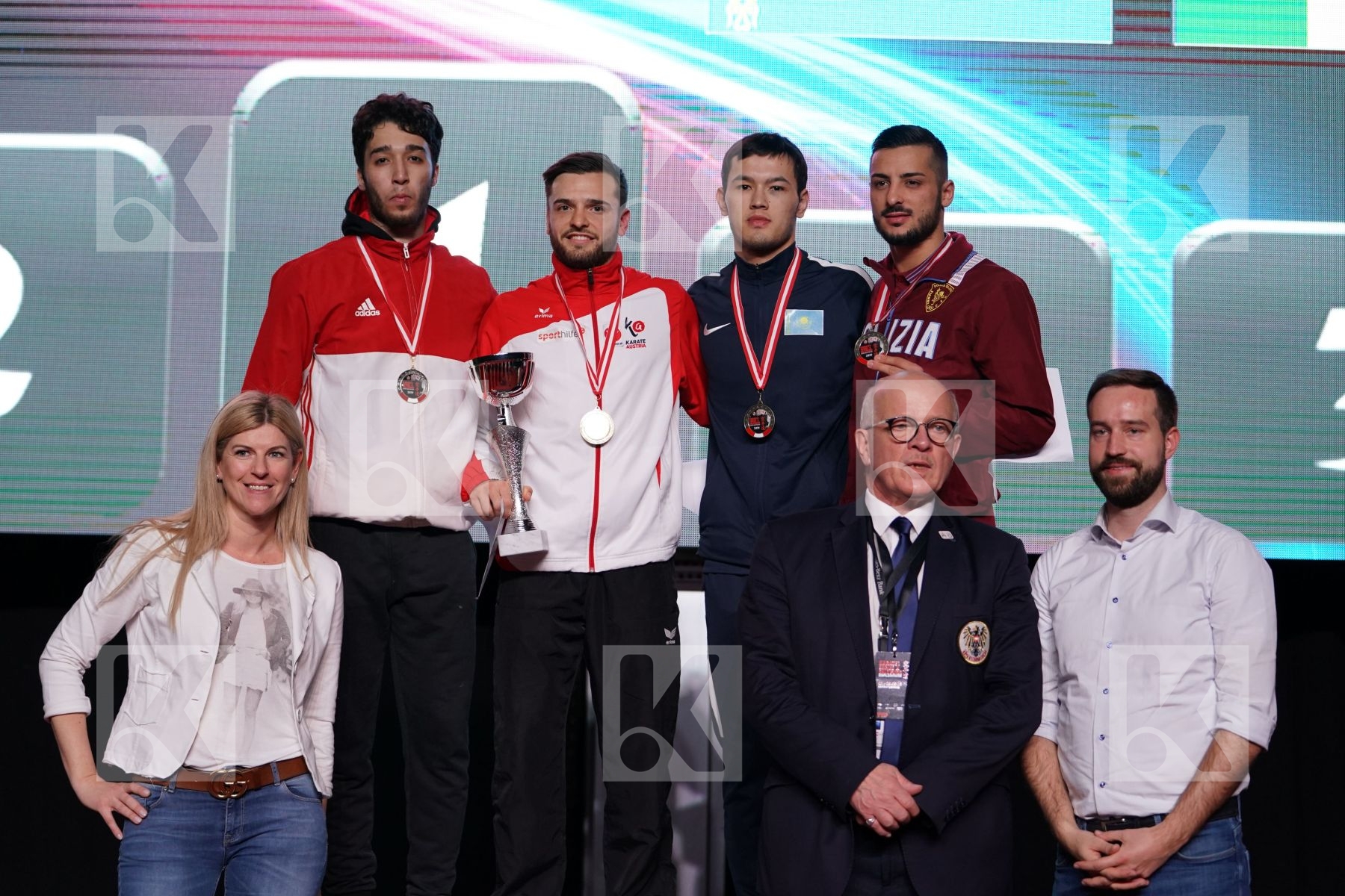 in  - podium ceremony