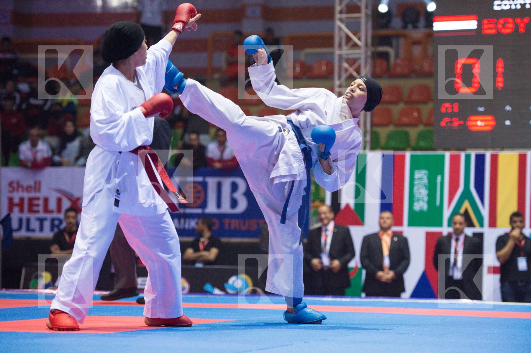 -50 kg Egypt final kumite Ozcelik Serap Rashed Areeg Turkey