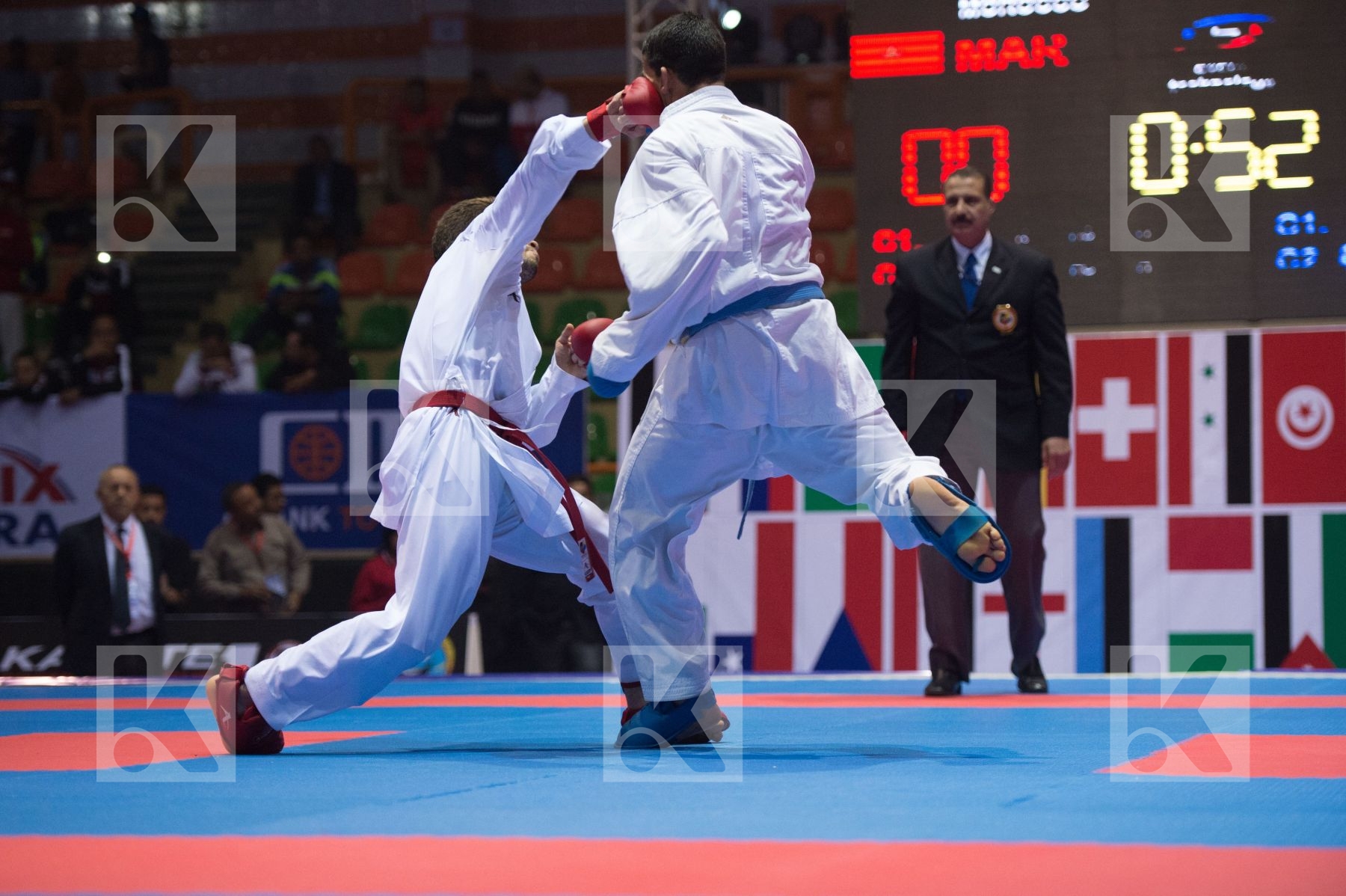 -67 kg Alnajjar Bashar Boujdi Abdelilah final Jordan kumite Moro