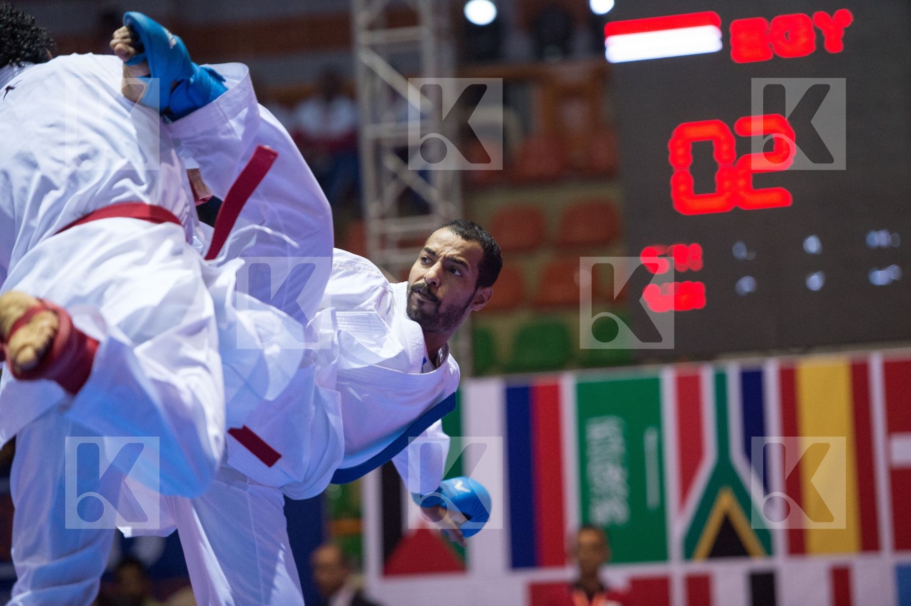 -75 kg Abdel Rahman Omar Alkhalifah Majed Egypt final kumite Sau