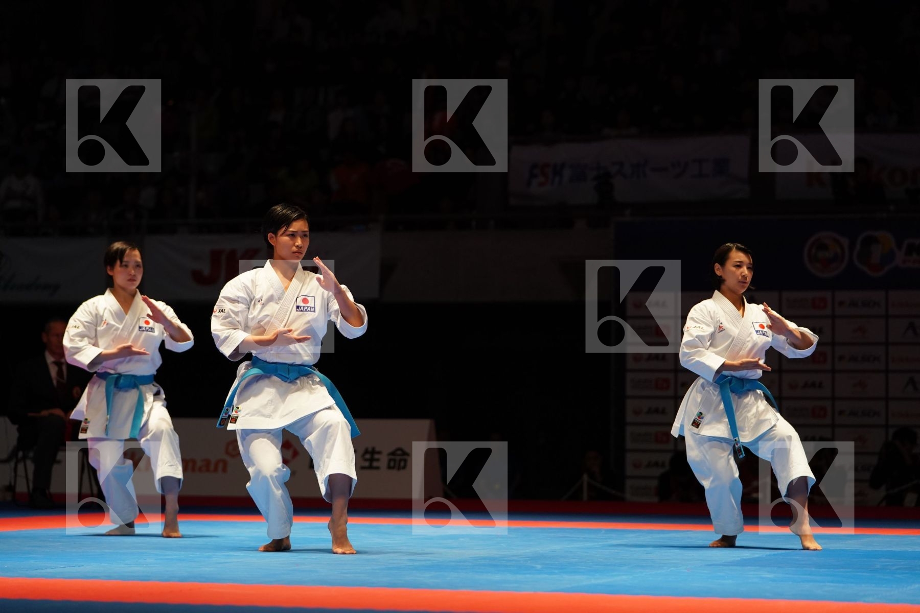 JAPAN (OGAWA, SHIMIZU, UMEKAGE) in Senior Team Female Kata - Gold bout