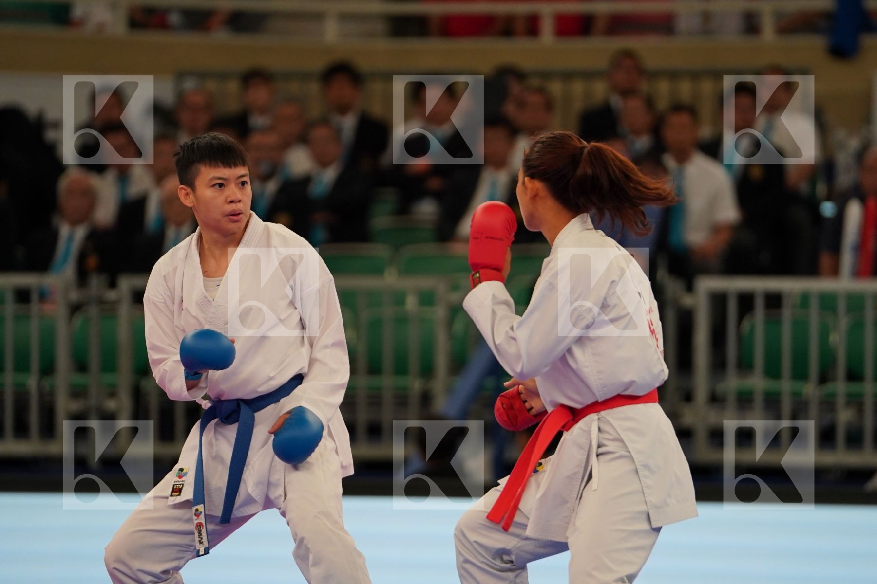 TADANO AYAKA (JAPAN) vs KU TSUI-PING (CHINESE TAIPEI) in Senior Kumite -50 Kg - Bronze bout