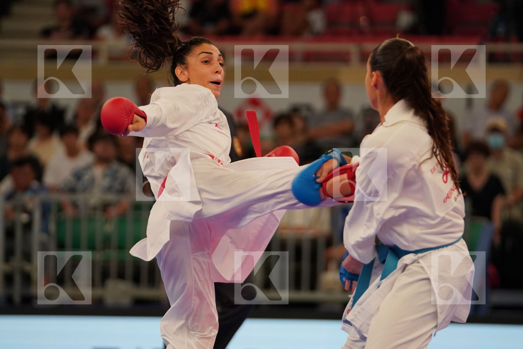 HASANI ALESANDRA (CROATIA) vs FERNANDEZ_OSORIO CARLOTA (SPAIN) in Senior Kumite -55 Kg - Bronze bout