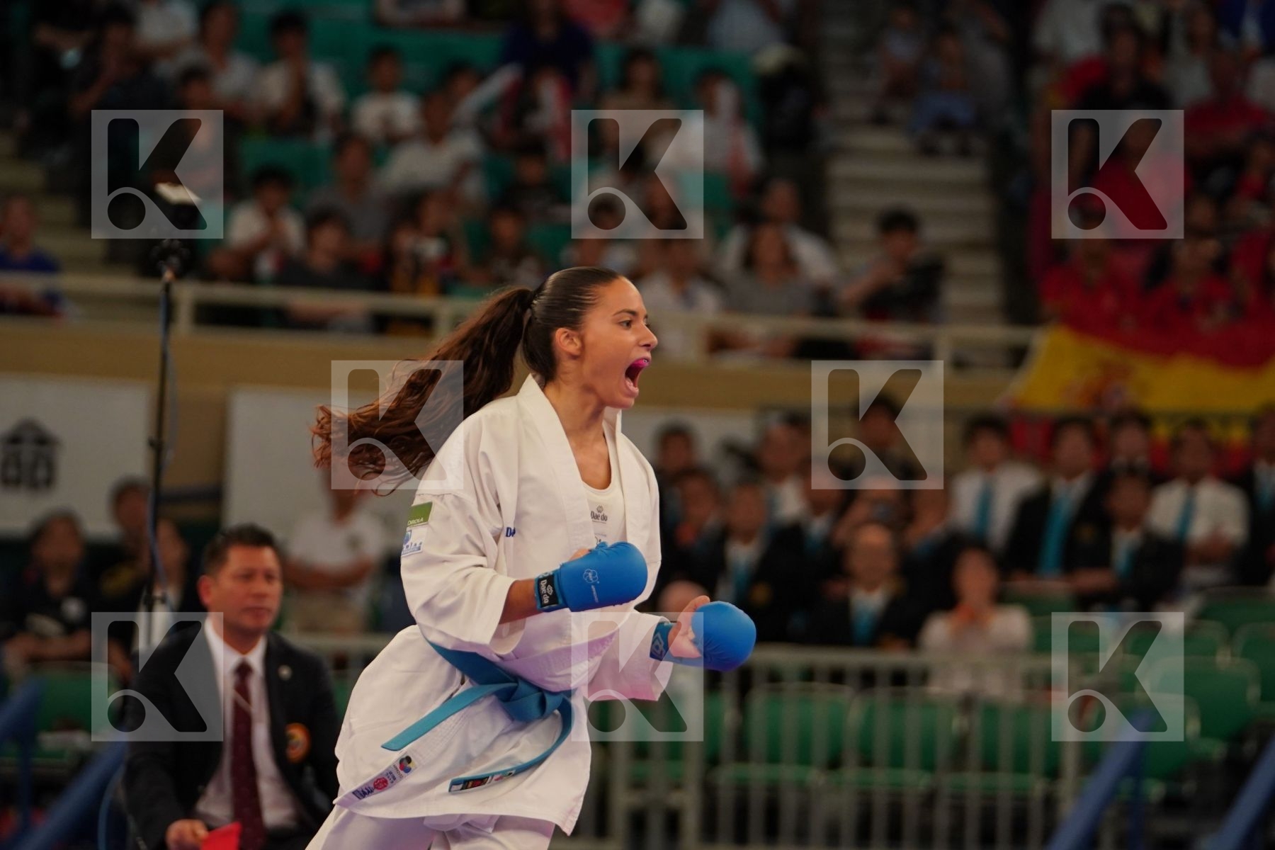 HASANI ALESANDRA (CROATIA) vs FERNANDEZ_OSORIO CARLOTA (SPAIN) in Senior Kumite -55 Kg - Bronze bout
