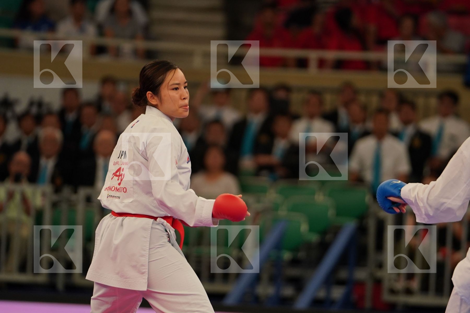NAKAMURA SHIORI (JAPAN) vs WARLING JENNIFER (LUXEMBOURG) in Senior Kumite -55 Kg - Bronze bout