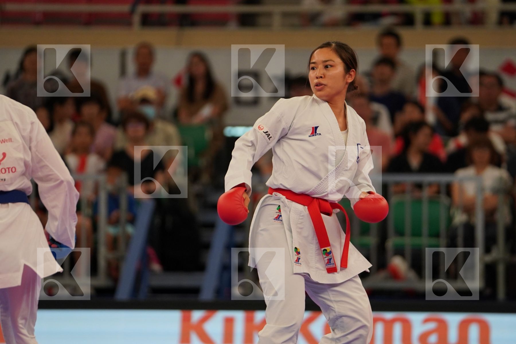 NAKAMURA SHIORI (JAPAN) vs WARLING JENNIFER (LUXEMBOURG) in Senior Kumite -55 Kg - Bronze bout