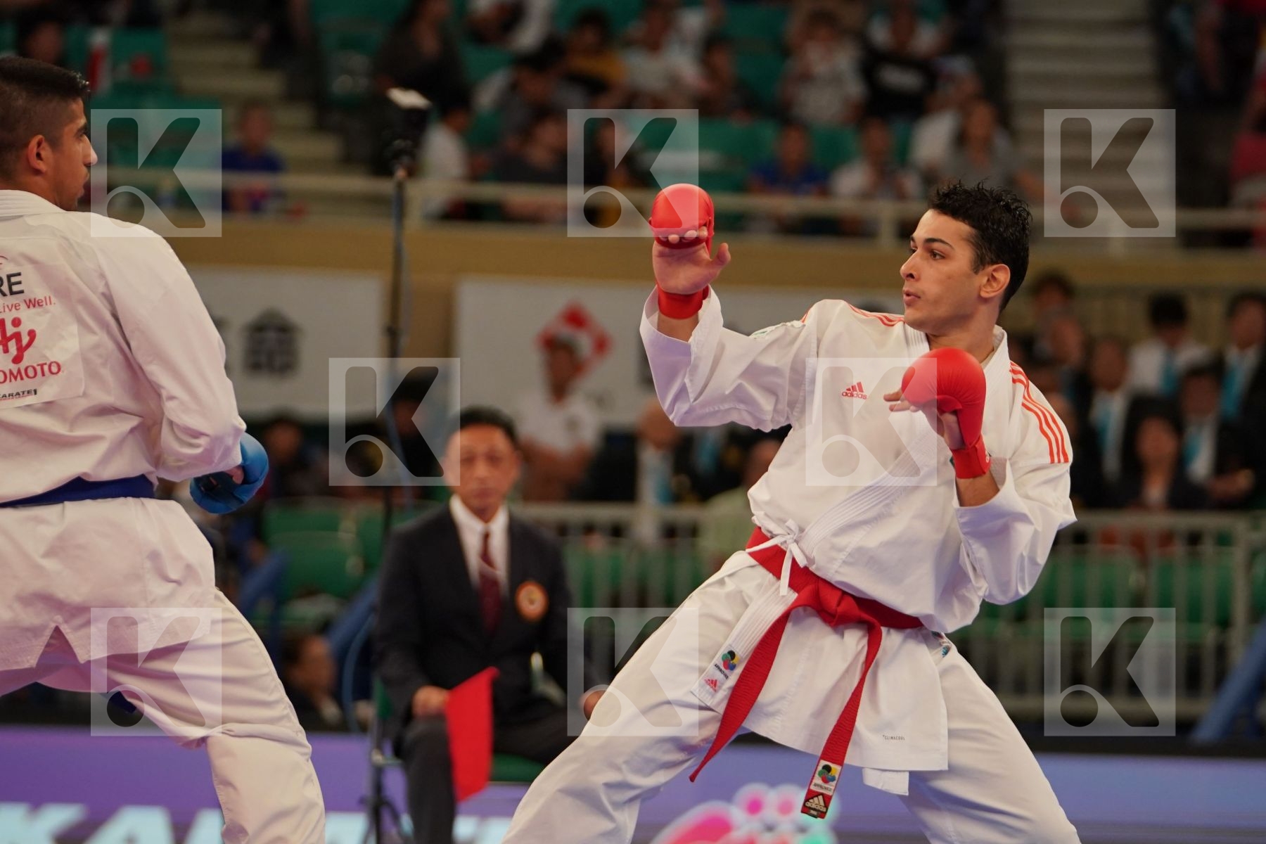 FIGUEIRA VINICIUS (BRAZIL) vs XENOS DIONYSIOS (GREECE) in Senior Kumite -67 Kg - Bronze bout