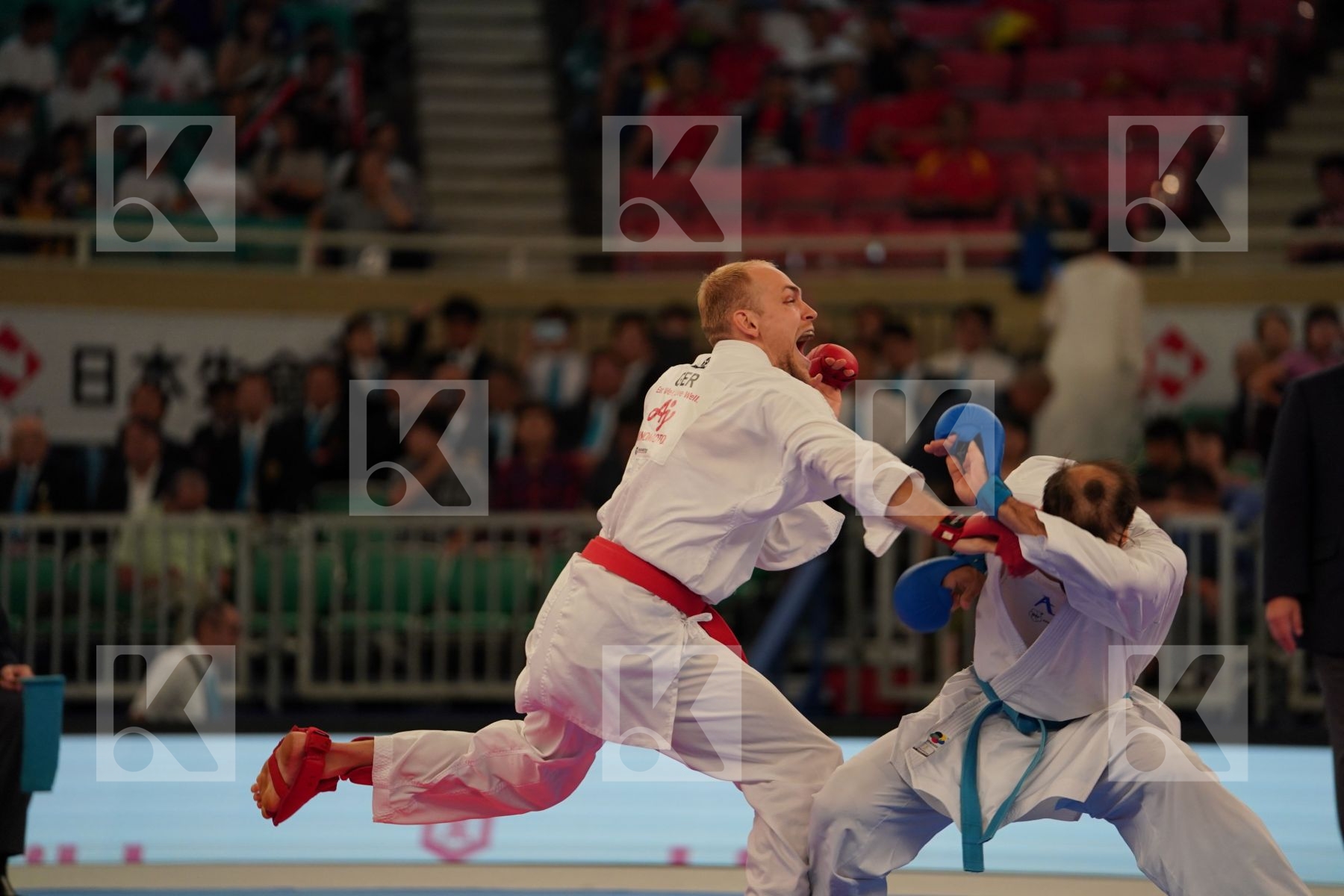 BITSCH NOAH (GERMANY) vs ASGARI GHONCHEH BAHMAN (IRAN) in Senior Kumite -75 Kg - Bronze bout