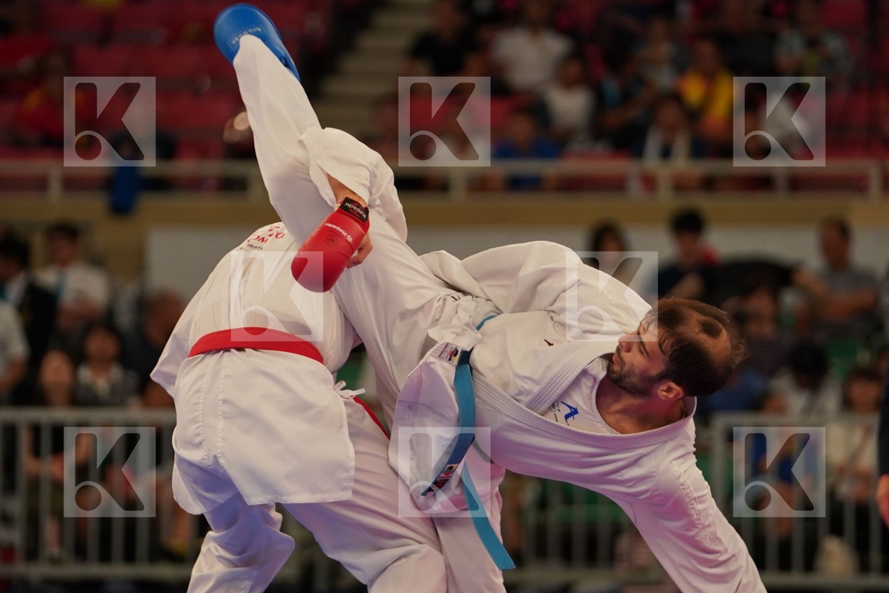 BITSCH NOAH (GERMANY) vs ASGARI GHONCHEH BAHMAN (IRAN) in Senior Kumite -75 Kg - Bronze bout