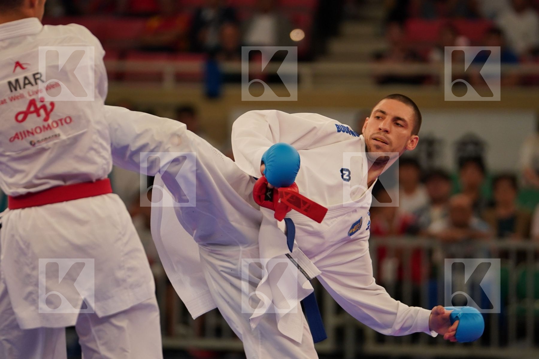 SEKOURI YASSINE (MOROCCO) vs HORUNA STANISLAV (UKRAINE) in Senior Kumite -75 Kg - Bronze bout
