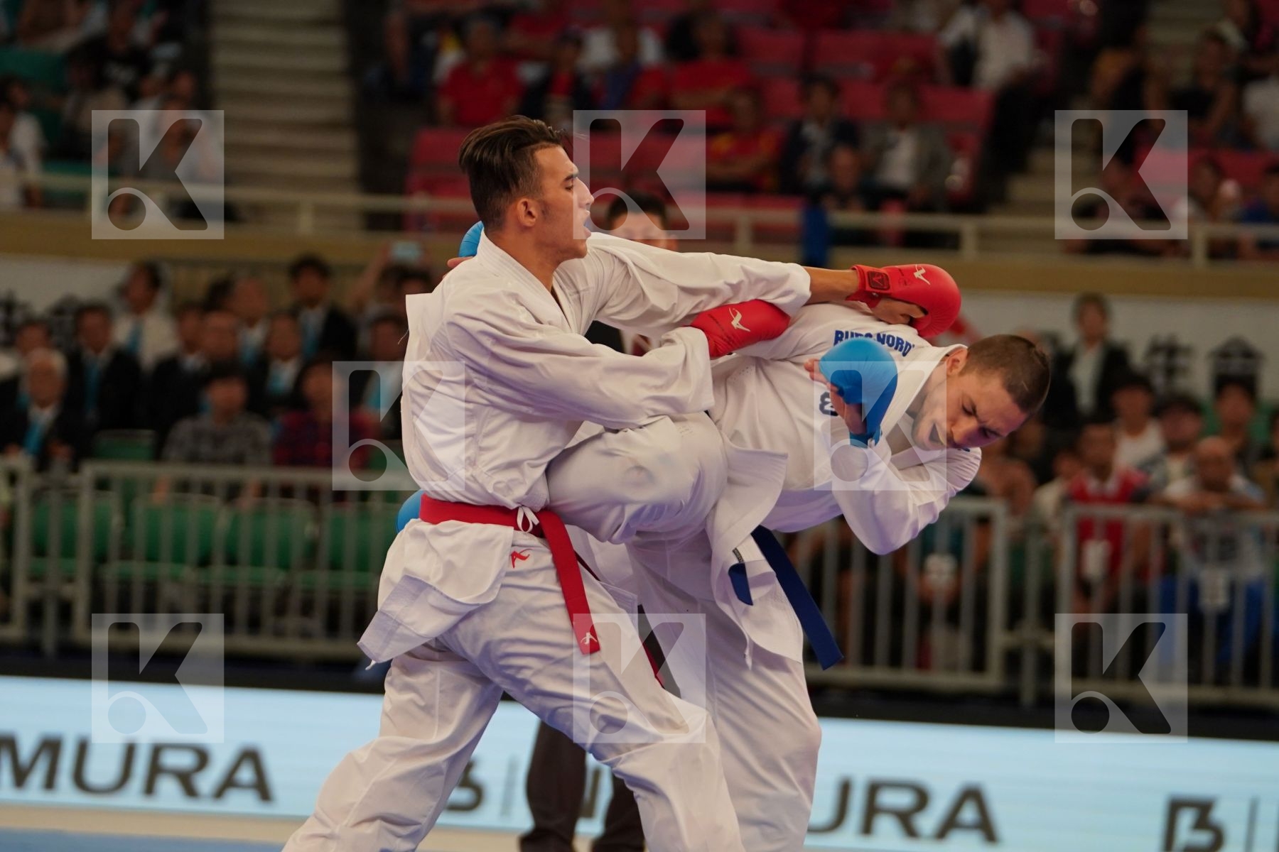 SEKOURI YASSINE (MOROCCO) vs HORUNA STANISLAV (UKRAINE) in Senior Kumite -75 Kg - Bronze bout