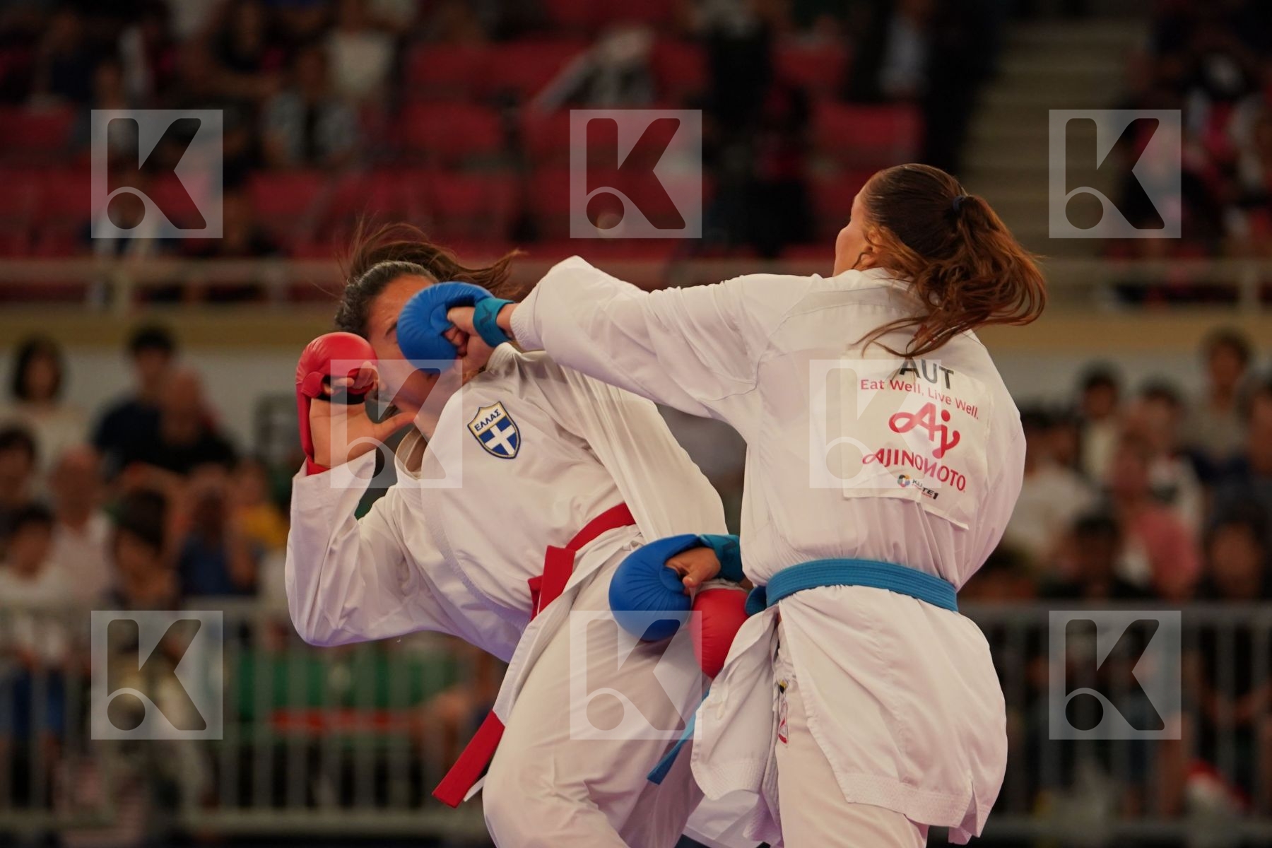 KYDONAKI KYRIAKI (GREECE) vs BUCHINGER ALISA (AUSTRIA) in Senior Kumite -68 Kg - Bronze bout