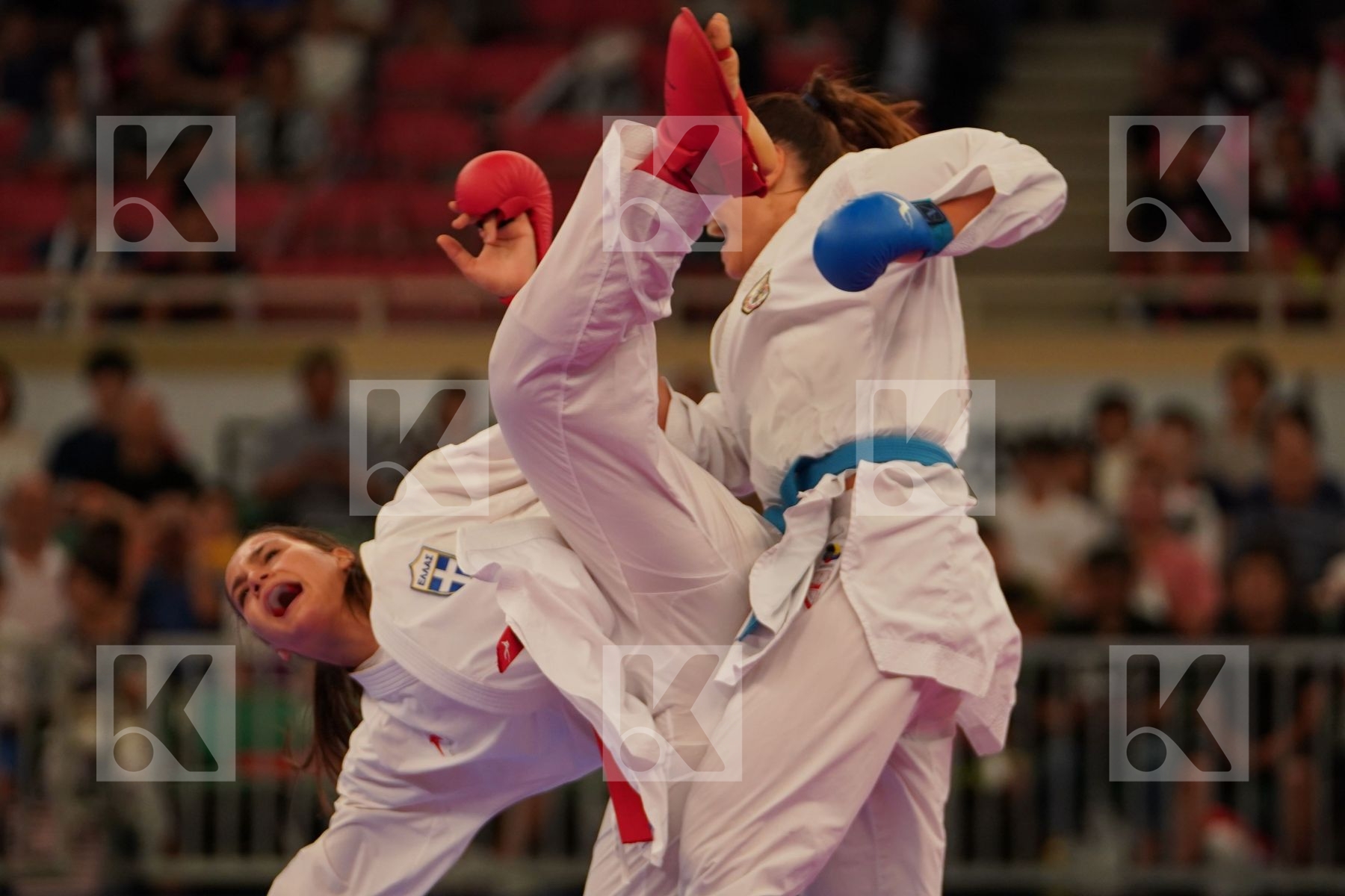 KYDONAKI KYRIAKI (GREECE) vs BUCHINGER ALISA (AUSTRIA) in Senior Kumite -68 Kg - Bronze bout