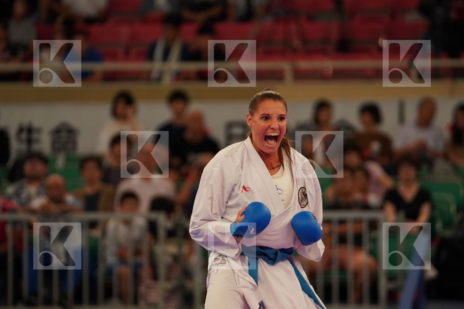 KYDONAKI KYRIAKI (GREECE) vs BUCHINGER ALISA (AUSTRIA) in Senior Kumite -68 Kg - Bronze bout