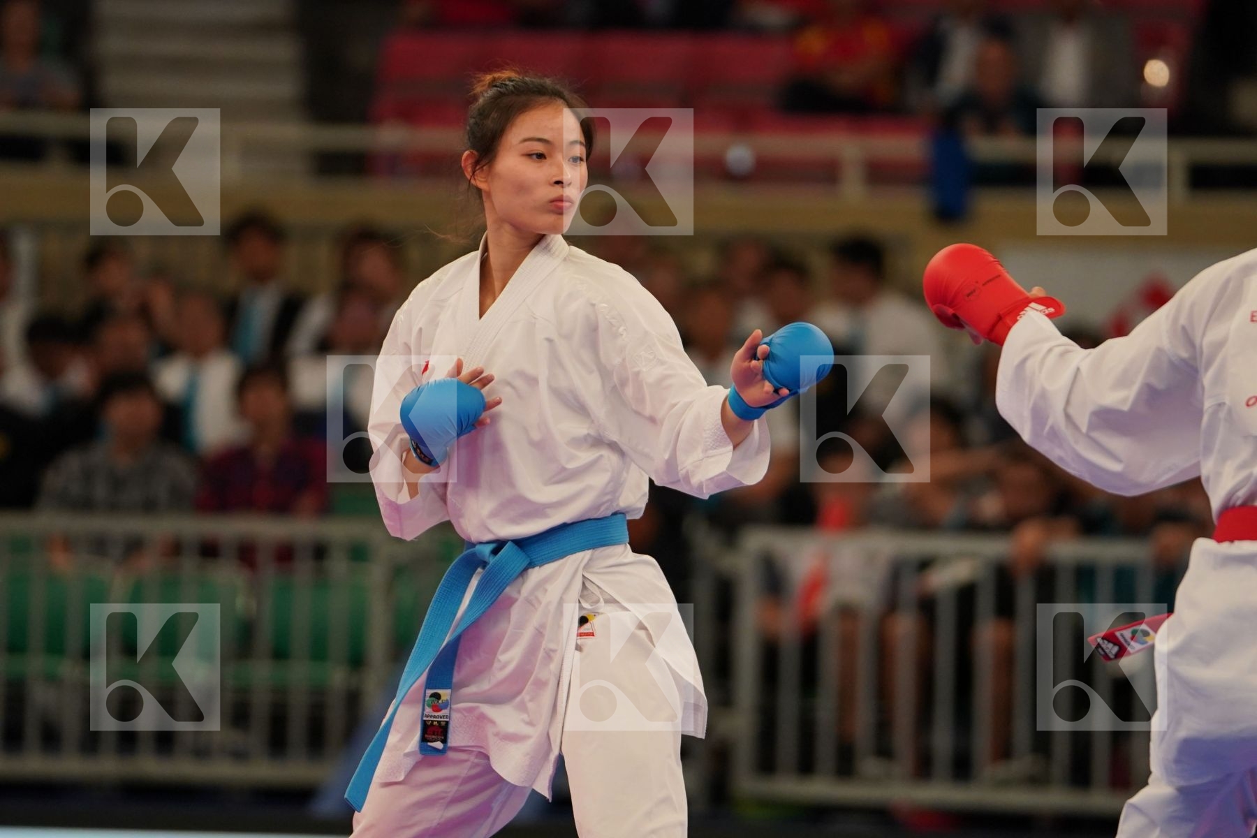 SEMERARO SILVIA (ITALIA) vs GONG LI (CHINA) in Senior Kumite -68 Kg - Bronze bout
