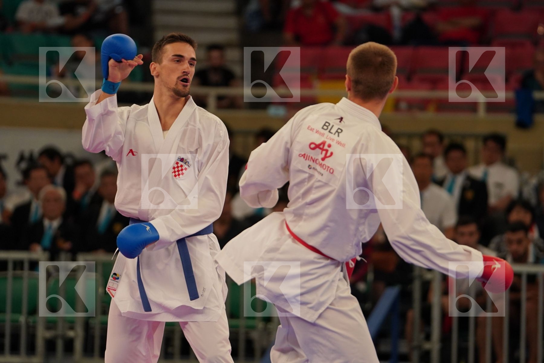 ISAKAU ANTON (BELARUS) vs KVESIC IVAN (CROATIA) in Senior Kumite -84 Kg - Bronze bout