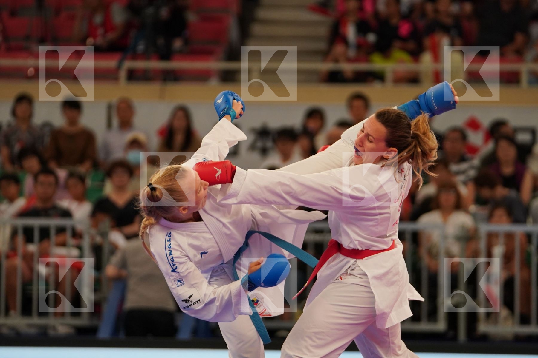 WASOWICZ MAYA (USA) vs KEINANEN TITTA (FINLAND) in Senior Kumite 68+ Kg - Bronze bout