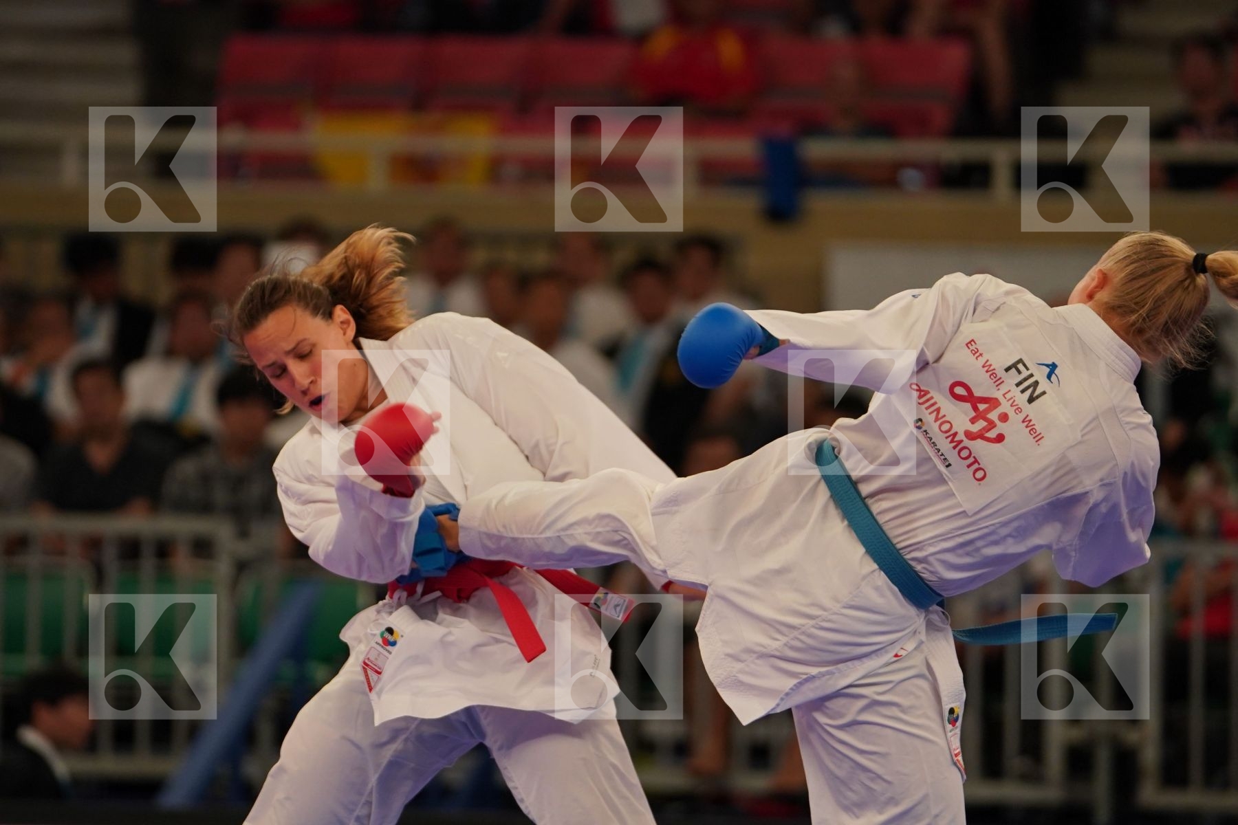 WASOWICZ MAYA (USA) vs KEINANEN TITTA (FINLAND) in Senior Kumite 68+ Kg - Bronze bout