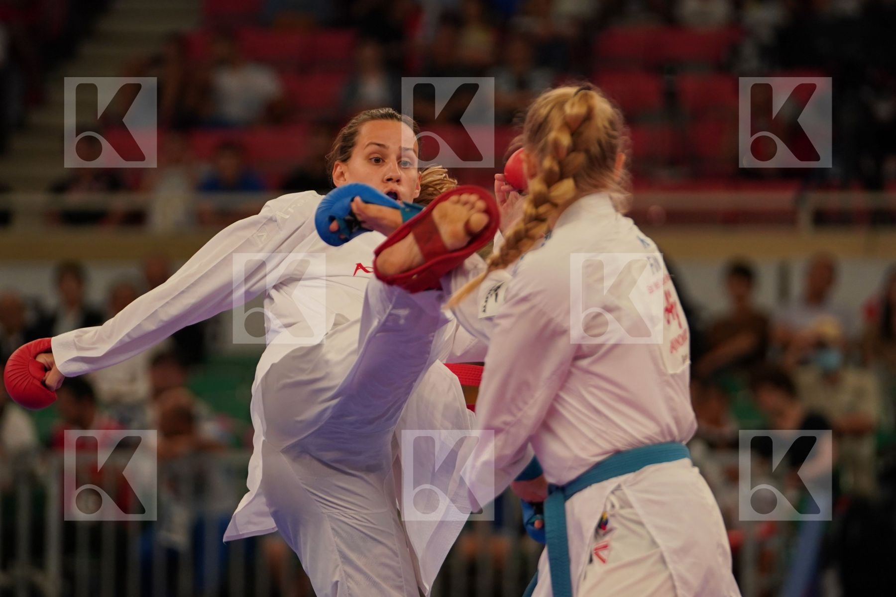 WASOWICZ MAYA (USA) vs KEINANEN TITTA (FINLAND) in Senior Kumite 68+ Kg - Bronze bout