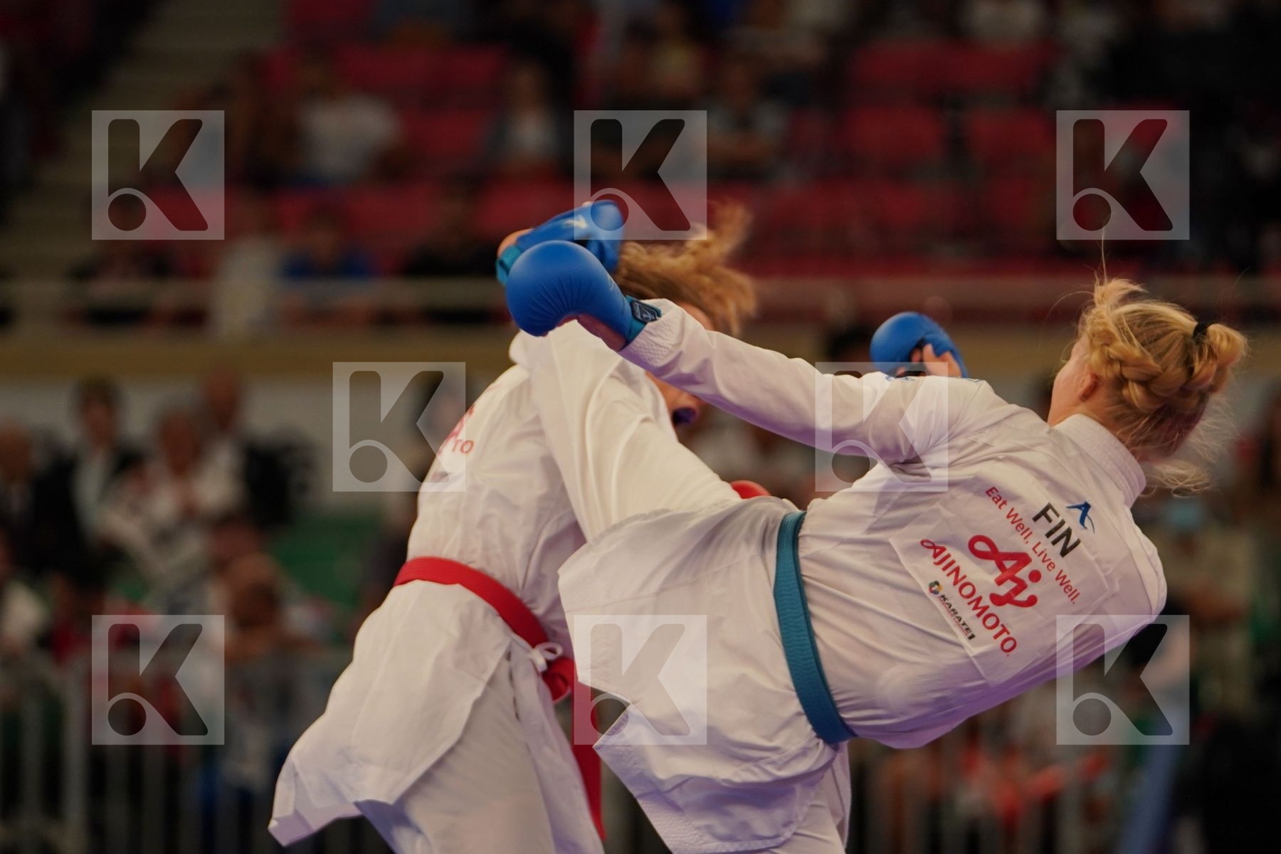 WASOWICZ MAYA (USA) vs KEINANEN TITTA (FINLAND) in Senior Kumite 68+ Kg - Bronze bout