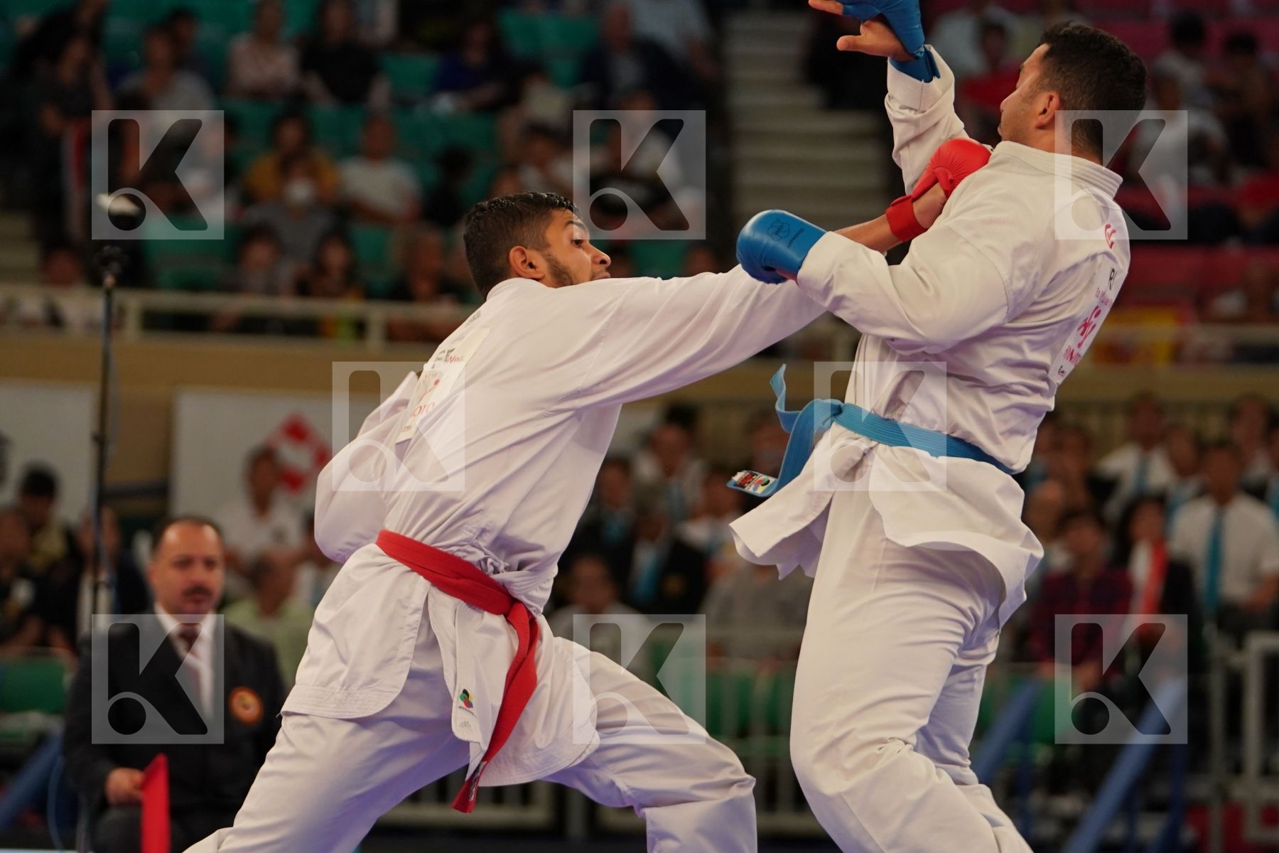 FILALI MEHDI (FRANCE) vs GANJZADEH SAJAD (IRAN) in Senior Kumite 84+ Kg - Bronze bout