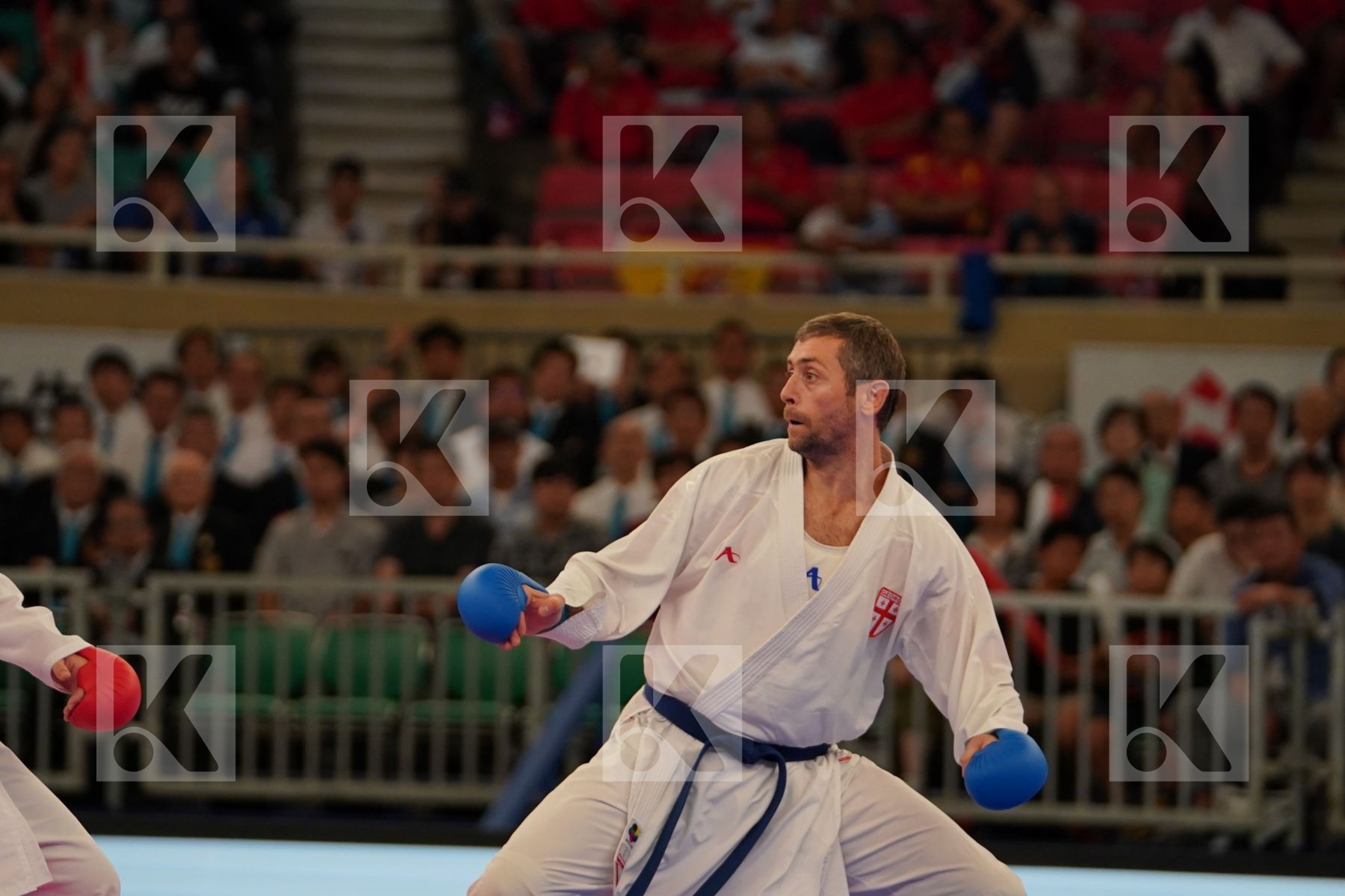 ANDO DAIKI (JAPAN) vs ARKANIA GOGITA (GEORGIA) in Senior Kumite 84+ Kg - Bronze bout