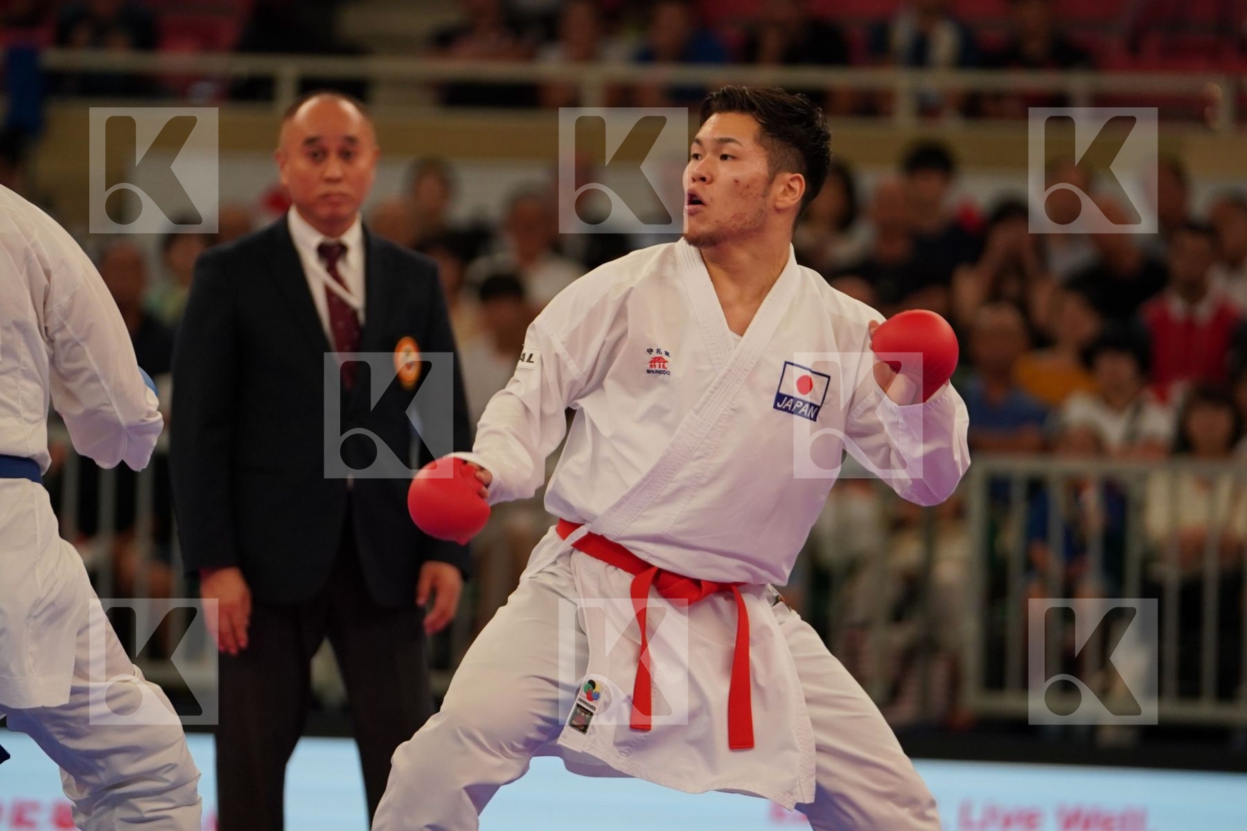 ANDO DAIKI (JAPAN) vs ARKANIA GOGITA (GEORGIA) in Senior Kumite 84+ Kg - Bronze bout