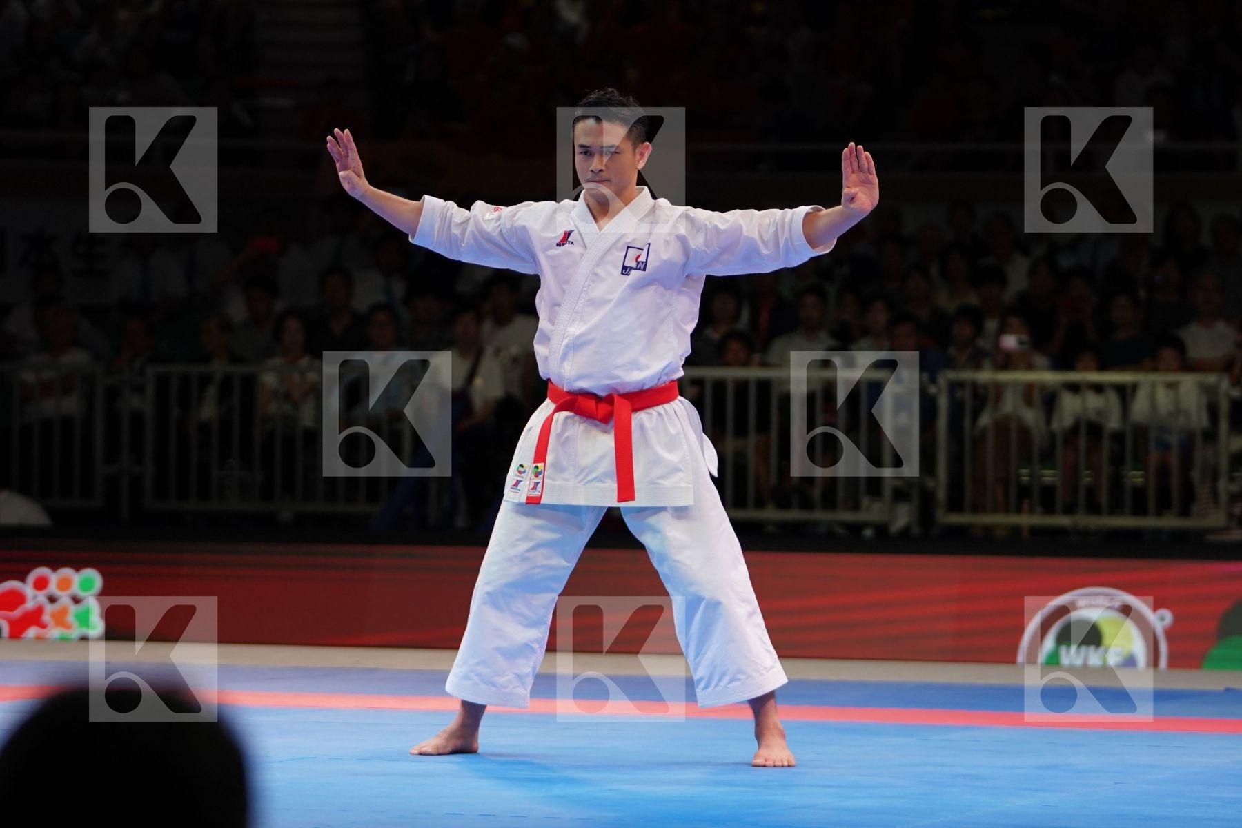 SHIMBABA ISSEI (JAPAN) in Senior Male Kata - Gold bout
