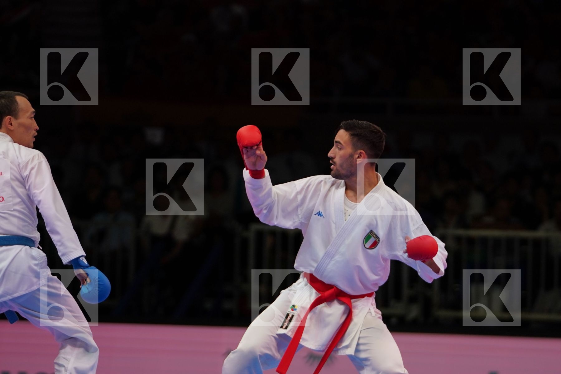 CRESCENZO ANGELO (ITALY) vs ASSADILOV DARKHAN (KAZAKHSTAN) in Senior Kumite -60 Kg - Gold bout