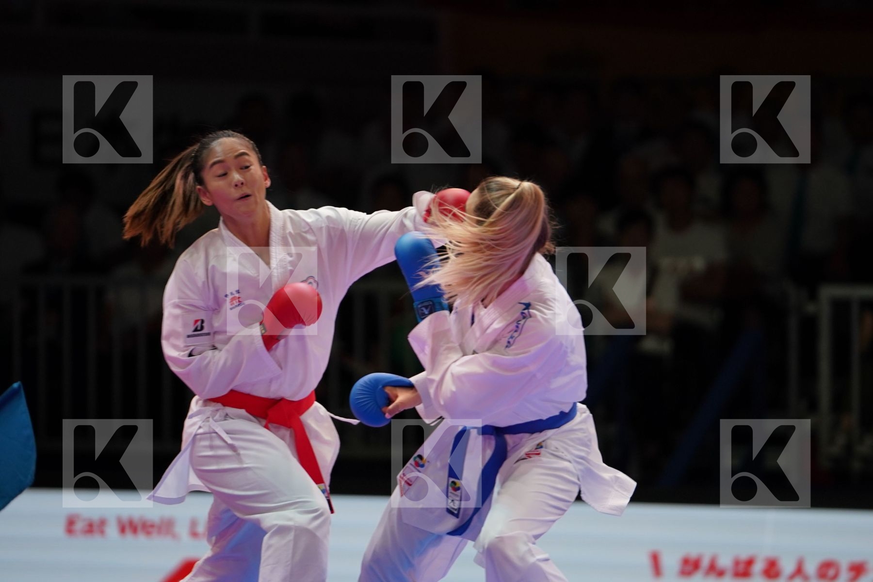 WEN TZU-YUN (CHINESE TAIPEI) vs TERLIUGA ANZHELIKA (UKRAINE) in Senior Kumite -55 Kg - Gold bout