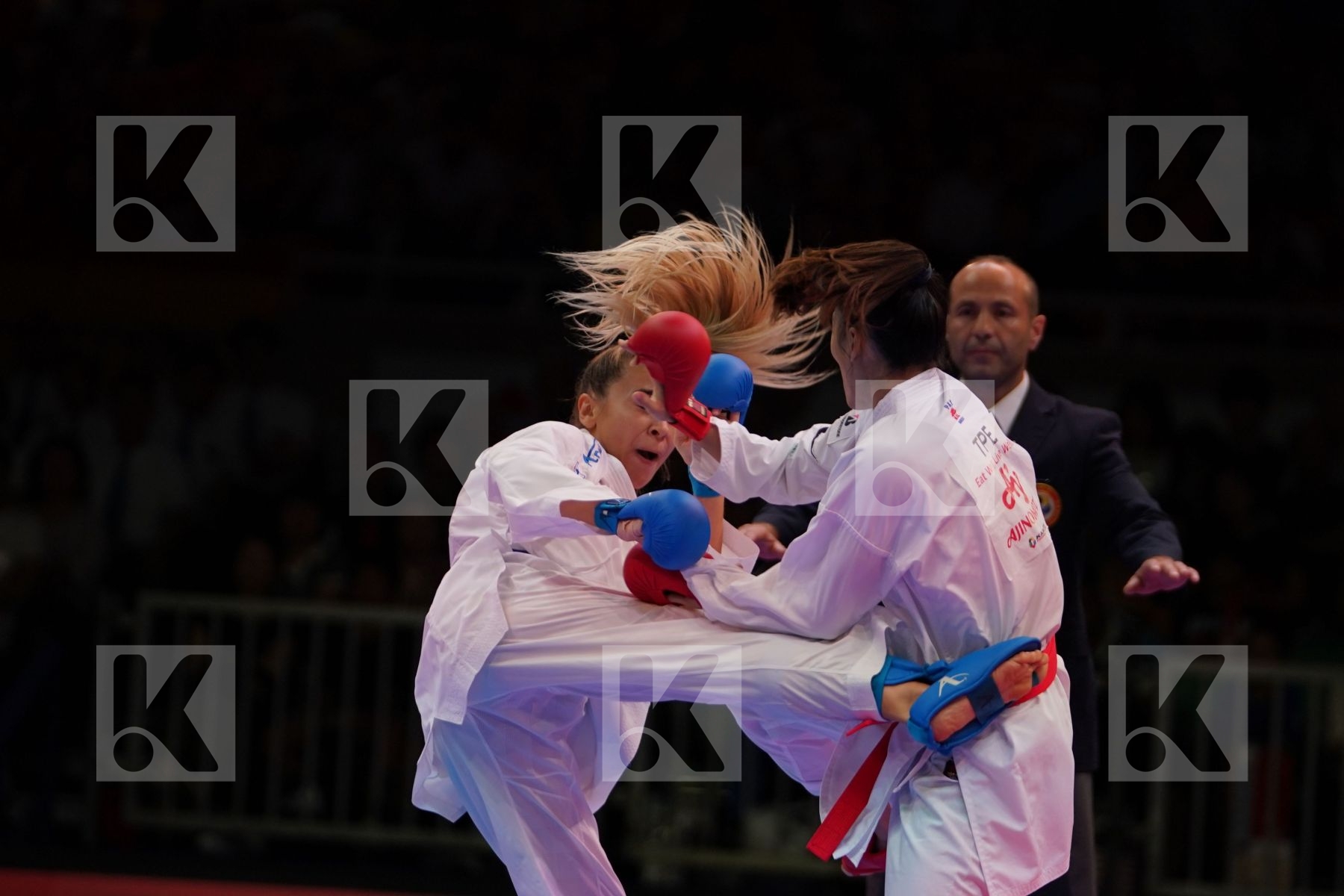 WEN TZU-YUN (CHINESE TAIPEI) vs TERLIUGA ANZHELIKA (UKRAINE) in Senior Kumite -55 Kg - Gold bout