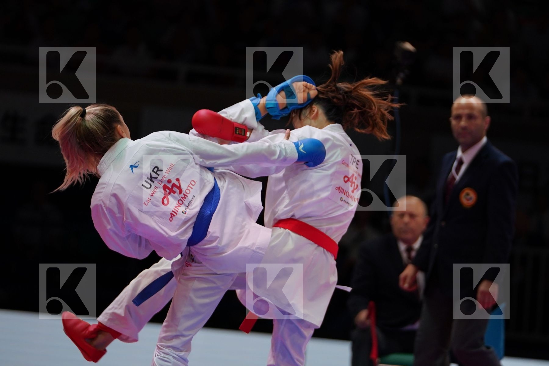 WEN TZU-YUN (CHINESE TAIPEI) vs TERLIUGA ANZHELIKA (UKRAINE) in Senior Kumite -55 Kg - Gold bout