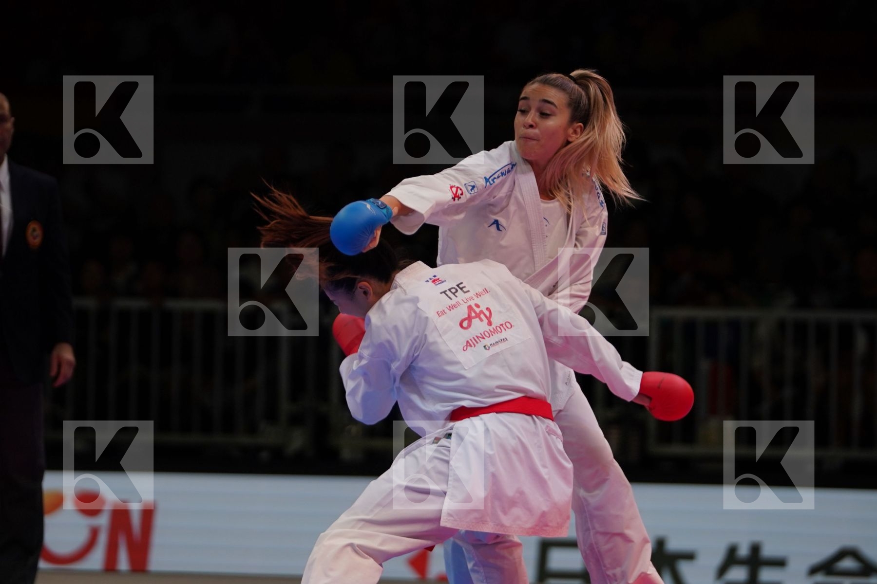WEN TZU-YUN (CHINESE TAIPEI) vs TERLIUGA ANZHELIKA (UKRAINE) in Senior Kumite -55 Kg - Gold bout