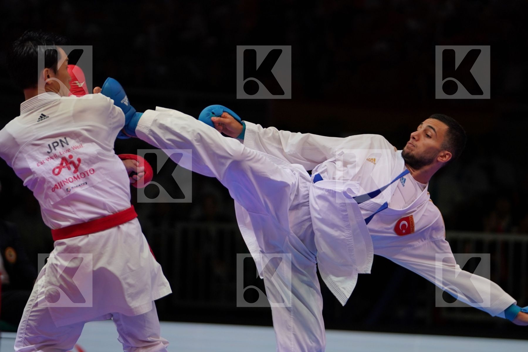 GOMYO HIROTO (JAPAN) vs UYGUR BURAK (TURKEY) in Senior Kumite -67 Kg - Gold bout