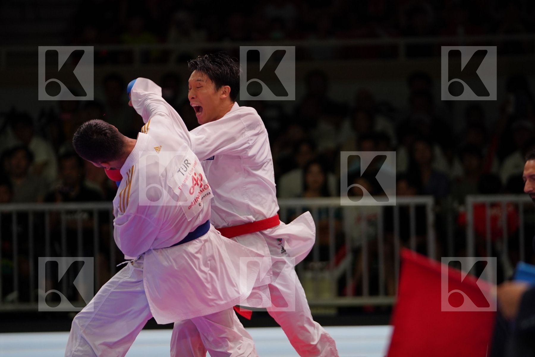 GOMYO HIROTO (JAPAN) vs UYGUR BURAK (TURKEY) in Senior Kumite -67 Kg - Gold bout
