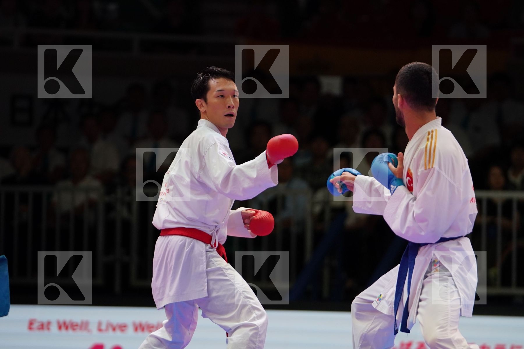 GOMYO HIROTO (JAPAN) vs UYGUR BURAK (TURKEY) in Senior Kumite -67 Kg - Gold bout