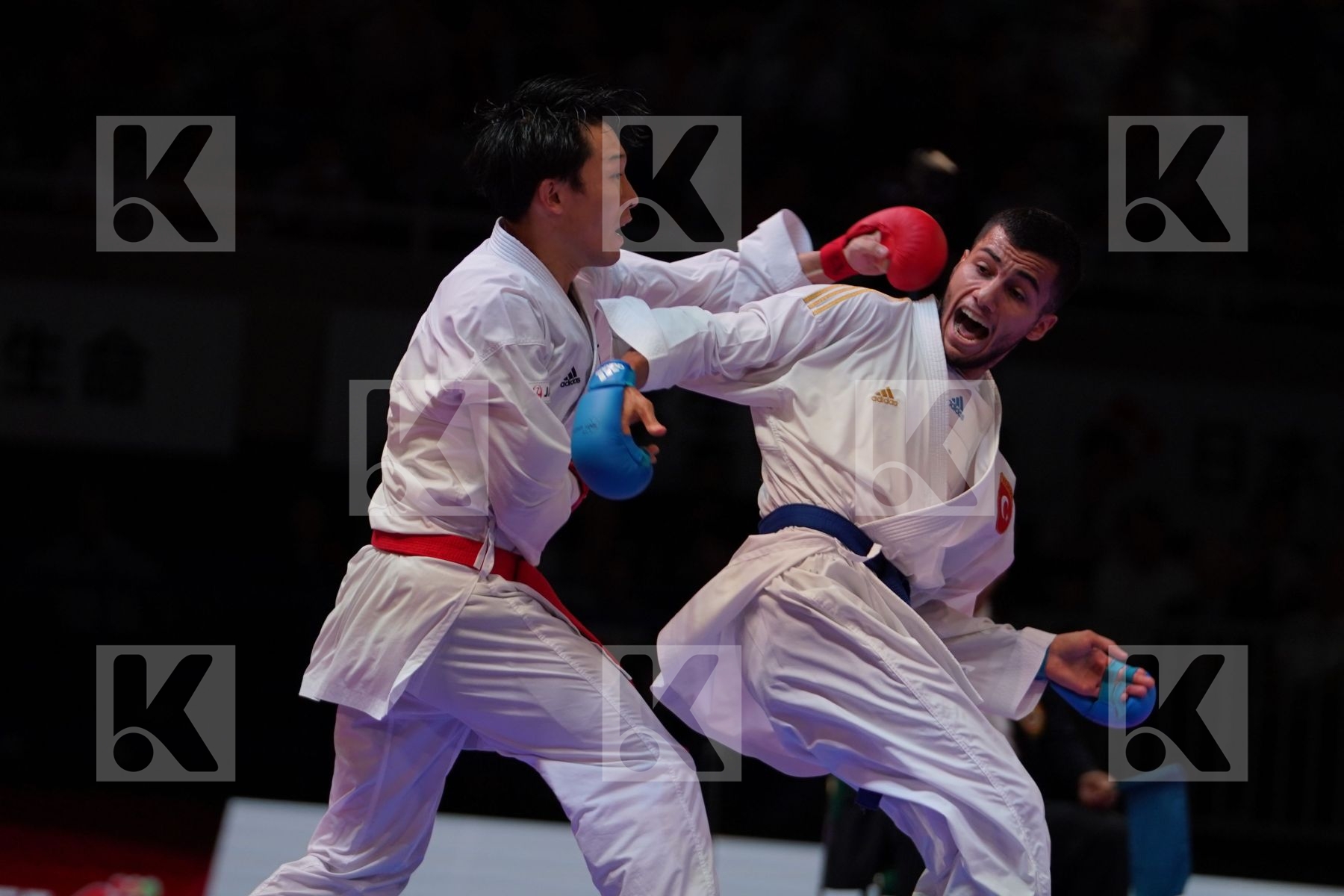 GOMYO HIROTO (JAPAN) vs UYGUR BURAK (TURKEY) in Senior Kumite -67 Kg - Gold bout