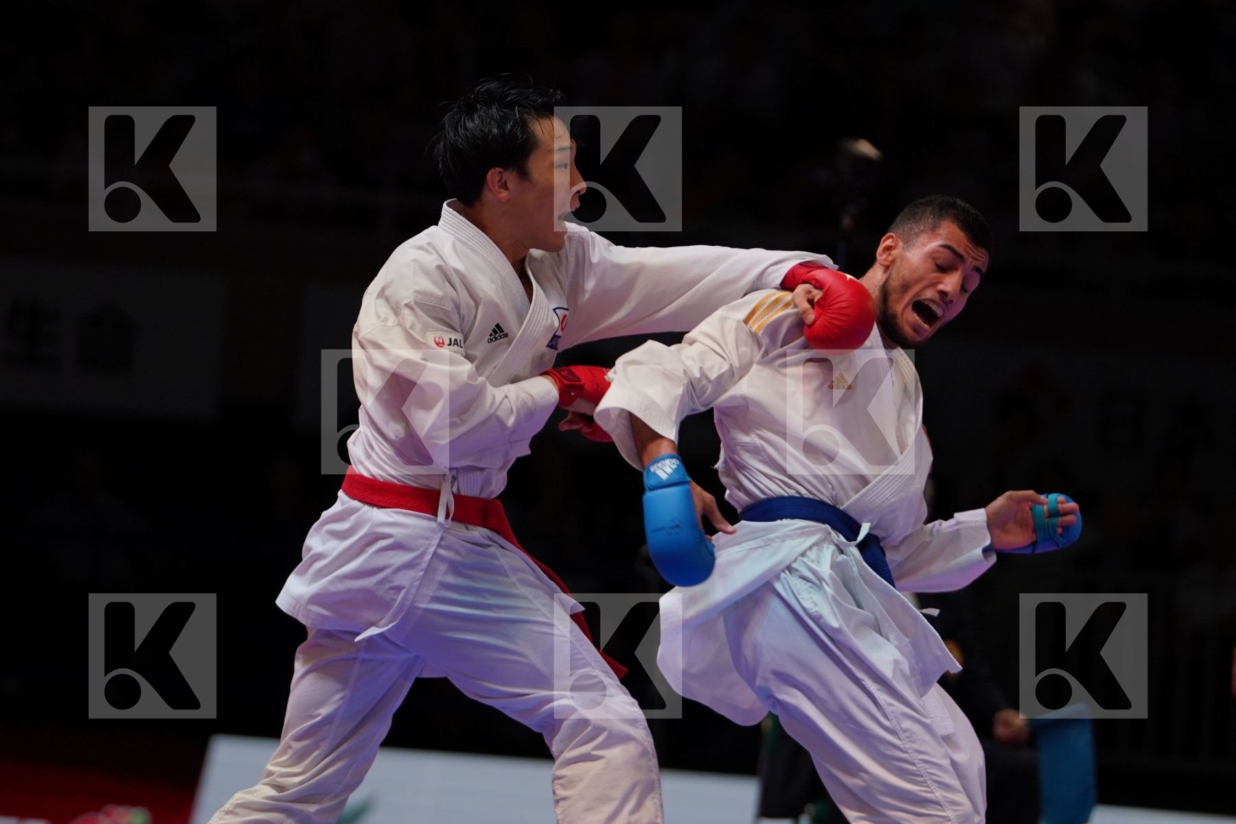 GOMYO HIROTO (JAPAN) vs UYGUR BURAK (TURKEY) in Senior Kumite -67 Kg - Gold bout