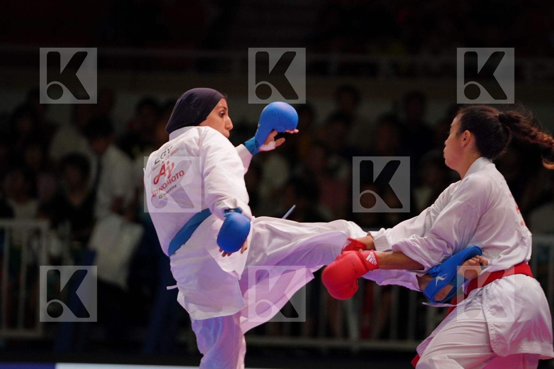 HEURTAULT LEILA (FRANCE) vs LOTFY GIANA (EGYPT) in Senior Kumite -61 Kg - Gold bout
