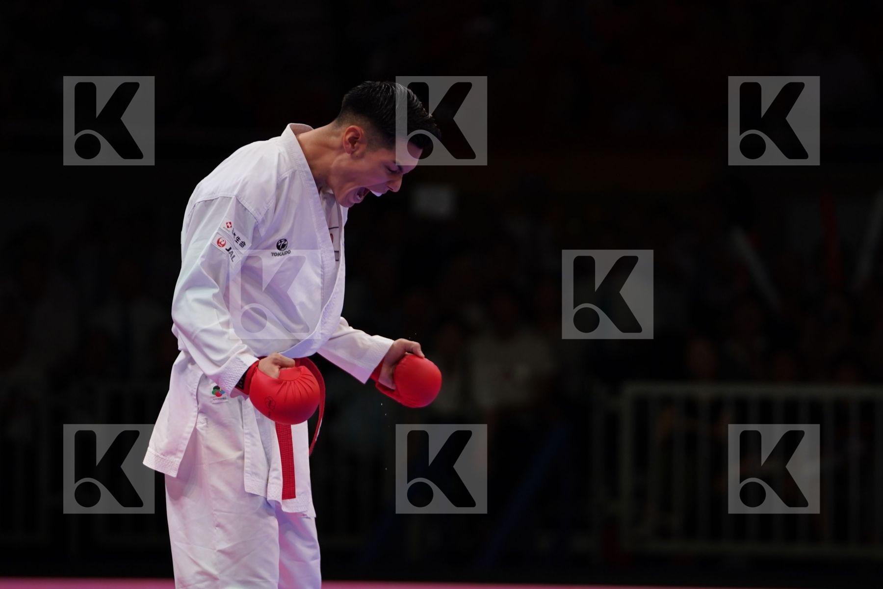 NISHIMURA KEN (JAPAN) VS AGHAYEV RAFAEL (AZERBAIJAN) in Senior Kumite -75 Kg - Gold bout