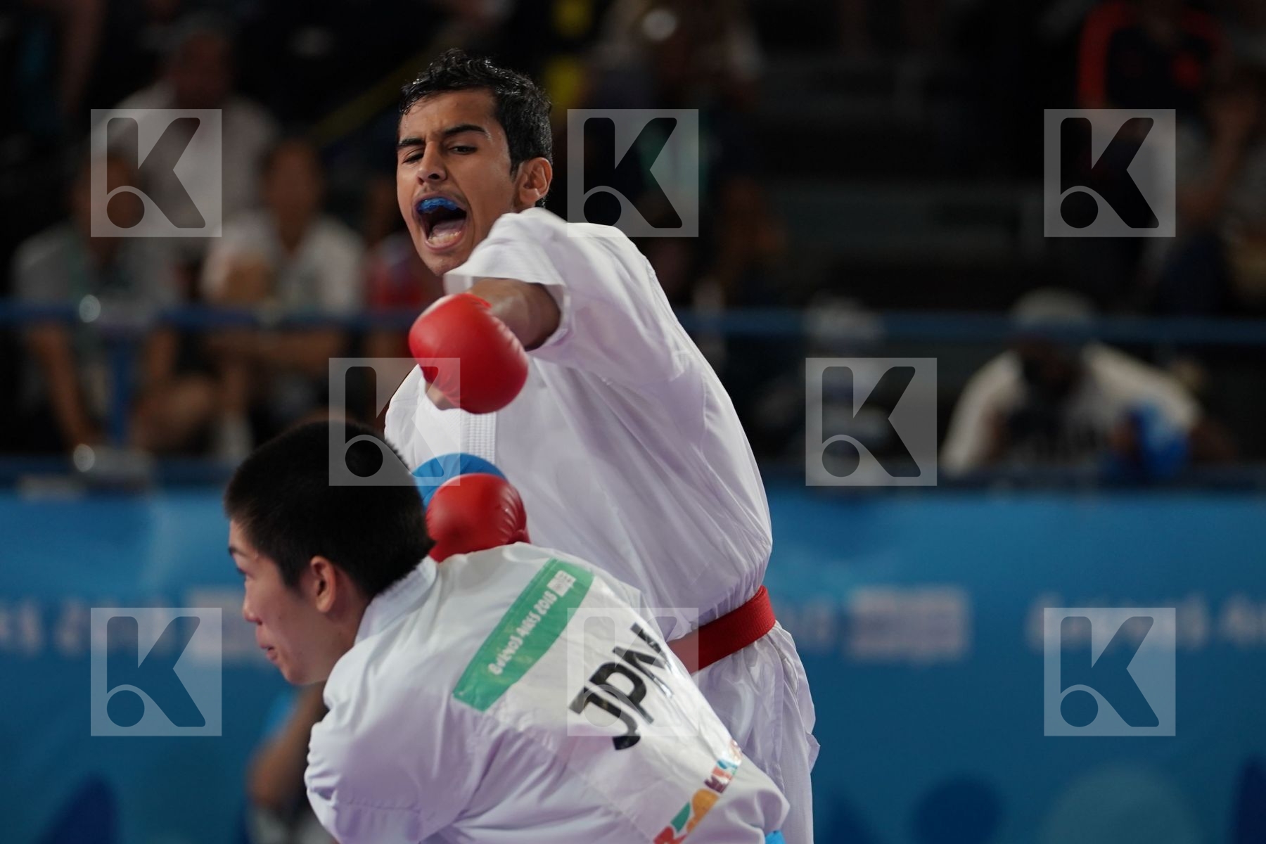 MOHAMMED ALASSIRI (SAUDI ARABIA) vs MASAKI YAMAOKA (JAPAN) in Junior Kumite Male Ð 61 Kg - Gold bout