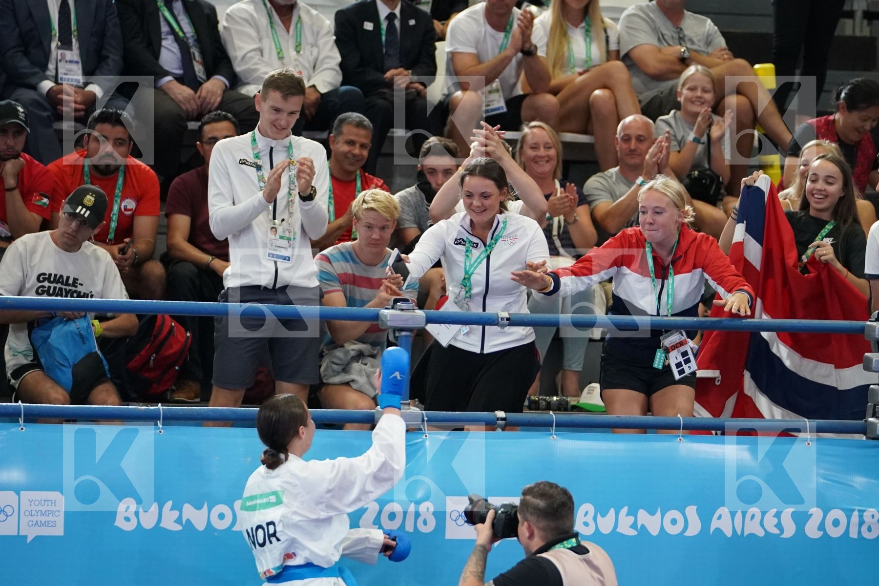 SAKURA SAWASHIMA (JAPAN) vs ANNIKA SAELID (NORWAY) in Junior Kumite Female 59+ Kg - Final bout