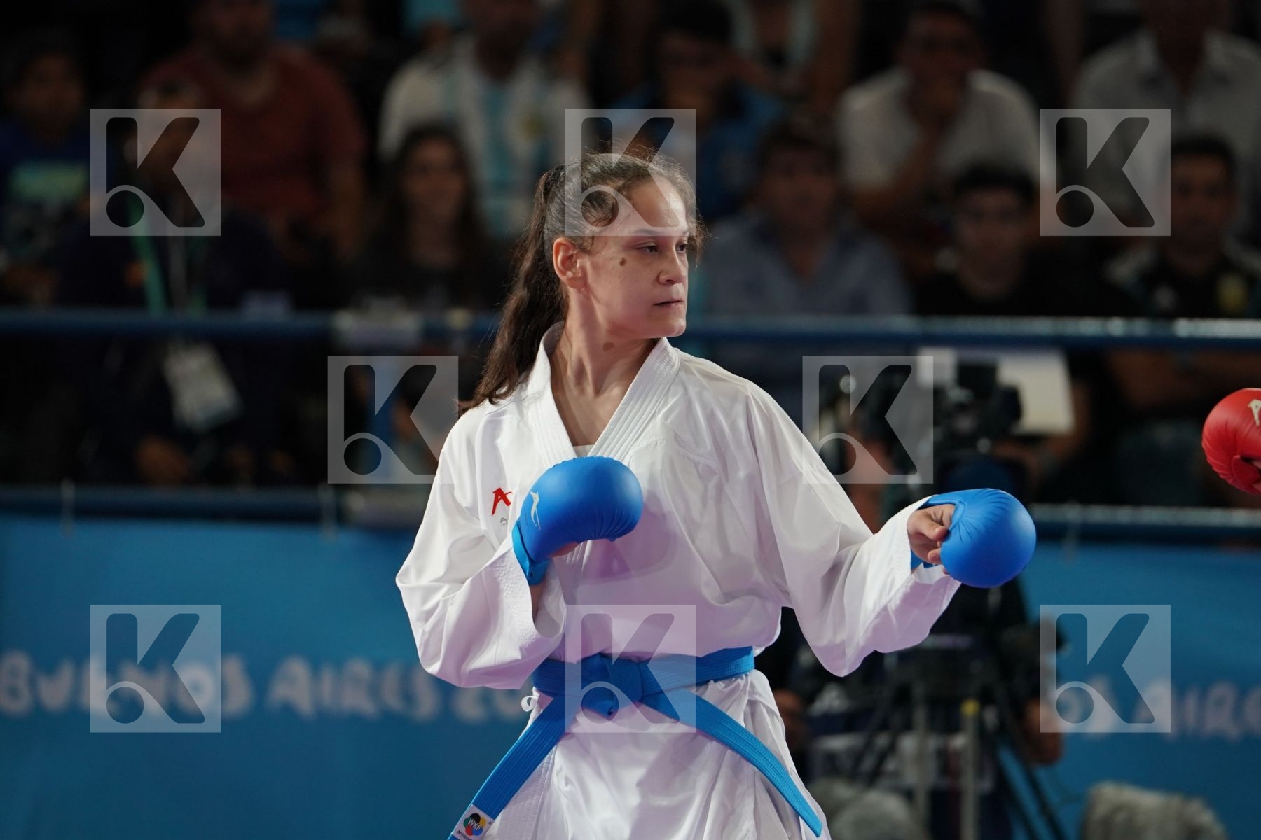 DAMLA OCAK IS (TURKEY) Vs DILDORA ALIKULOV (UZBEKISTAN) in Junior Kumite Female -53Kg - Semifinal