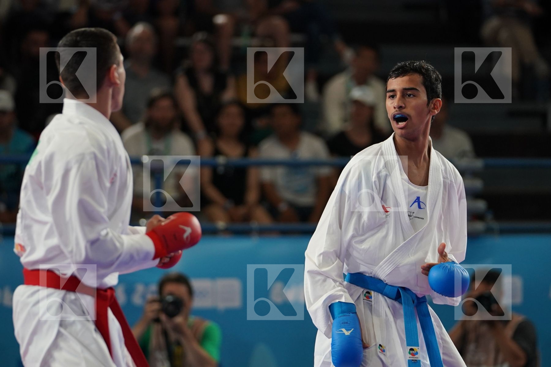 MOHAMMED ALASSIRI (SAUDI ARABIA) Vs FAHIK VESELI (FYR OF MACEDONIA) in Junior Kumite Male Ð 61 Kg - Semifinal