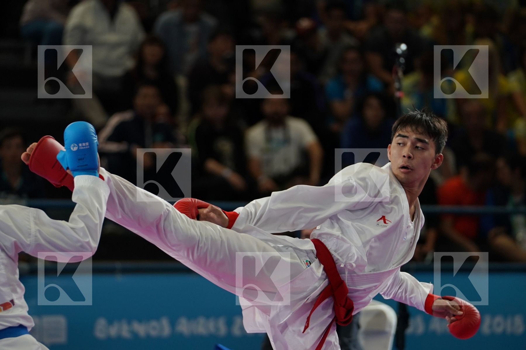 ABILMANSUR BATYRGALI (KAZAKHSTAN) vs KOTARO NAKAMURA (JAPAN) in Junior Kumite Male Ð 68 Kg - Qualification