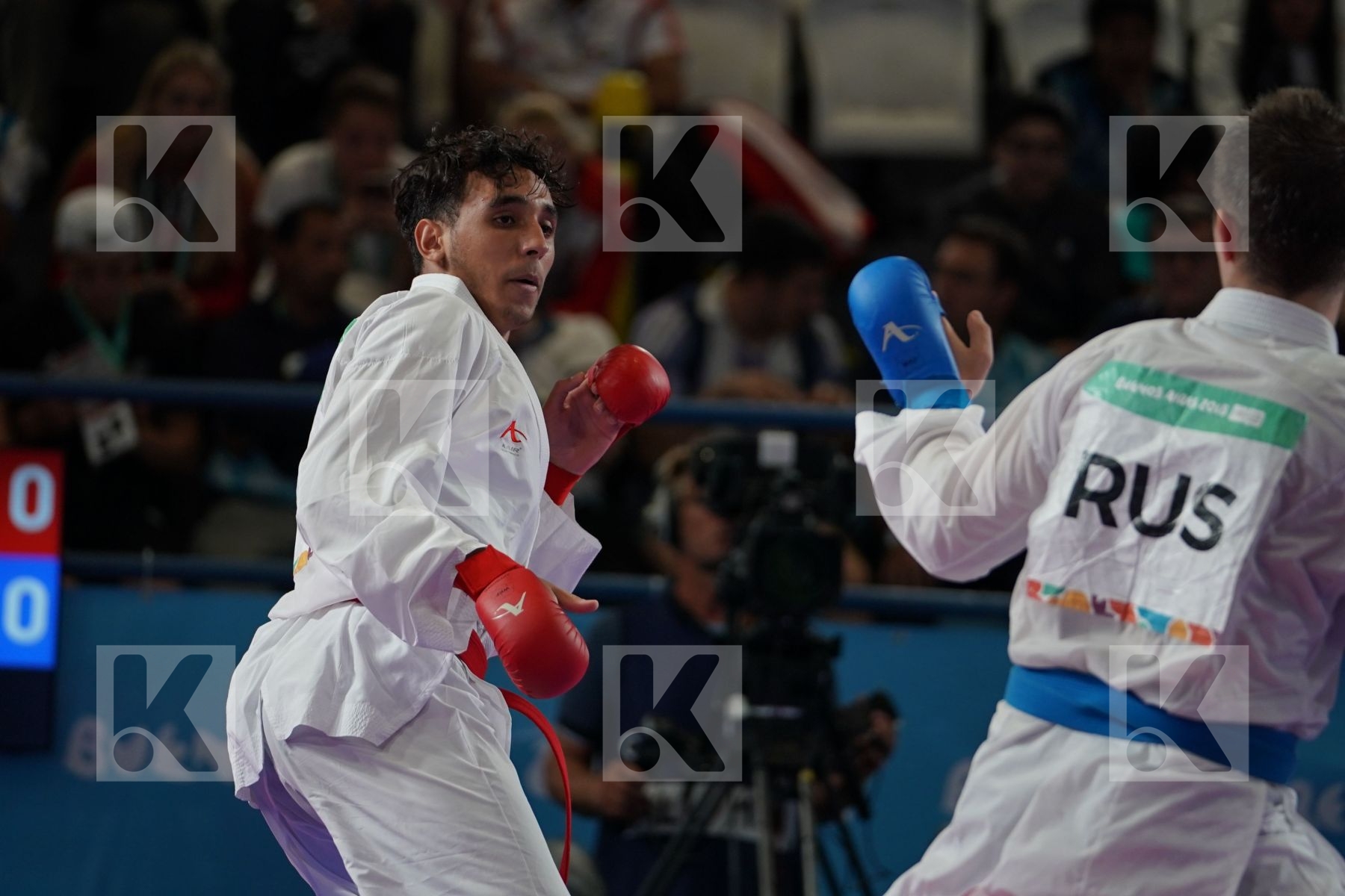 NABIL ECH-CHAABI (MOROCCO) vs ROBERT AVAKIMOV (RUSSIA) in Senior Kumite 68+ Kg - Qualification