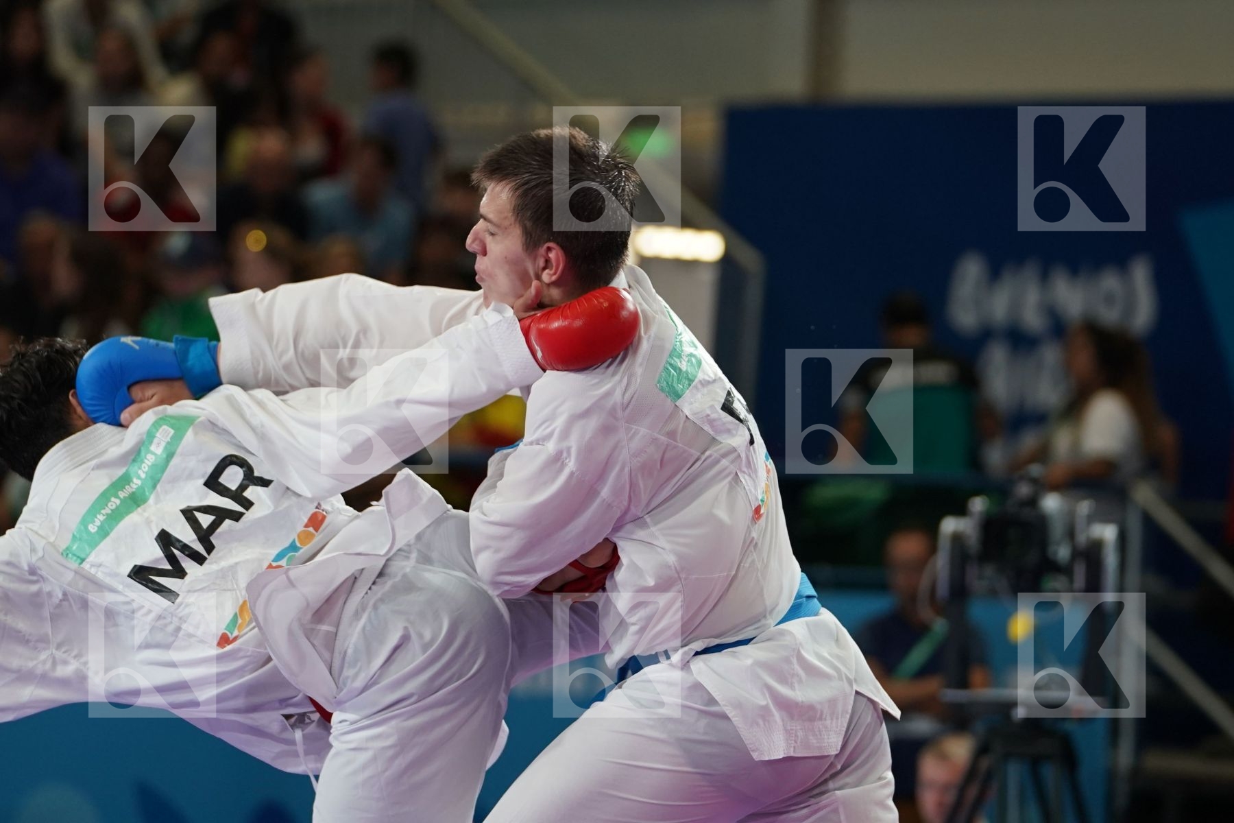 NABIL ECH-CHAABI (MOROCCO) vs ROBERT AVAKIMOV (RUSSIA) in Senior Kumite 68+ Kg - Qualification