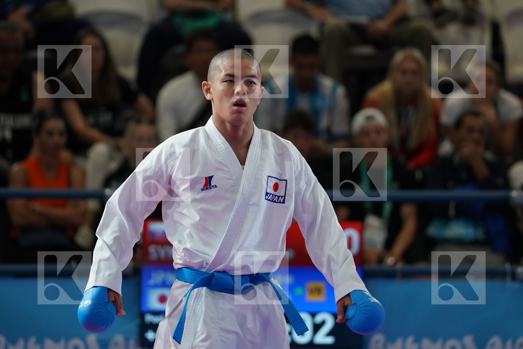 TOMAS KOSA (SLOVAKIA) vs KEISEI SAKIYAMA (JAPAN) in Senior Kumite 68+ Kg - Qualification